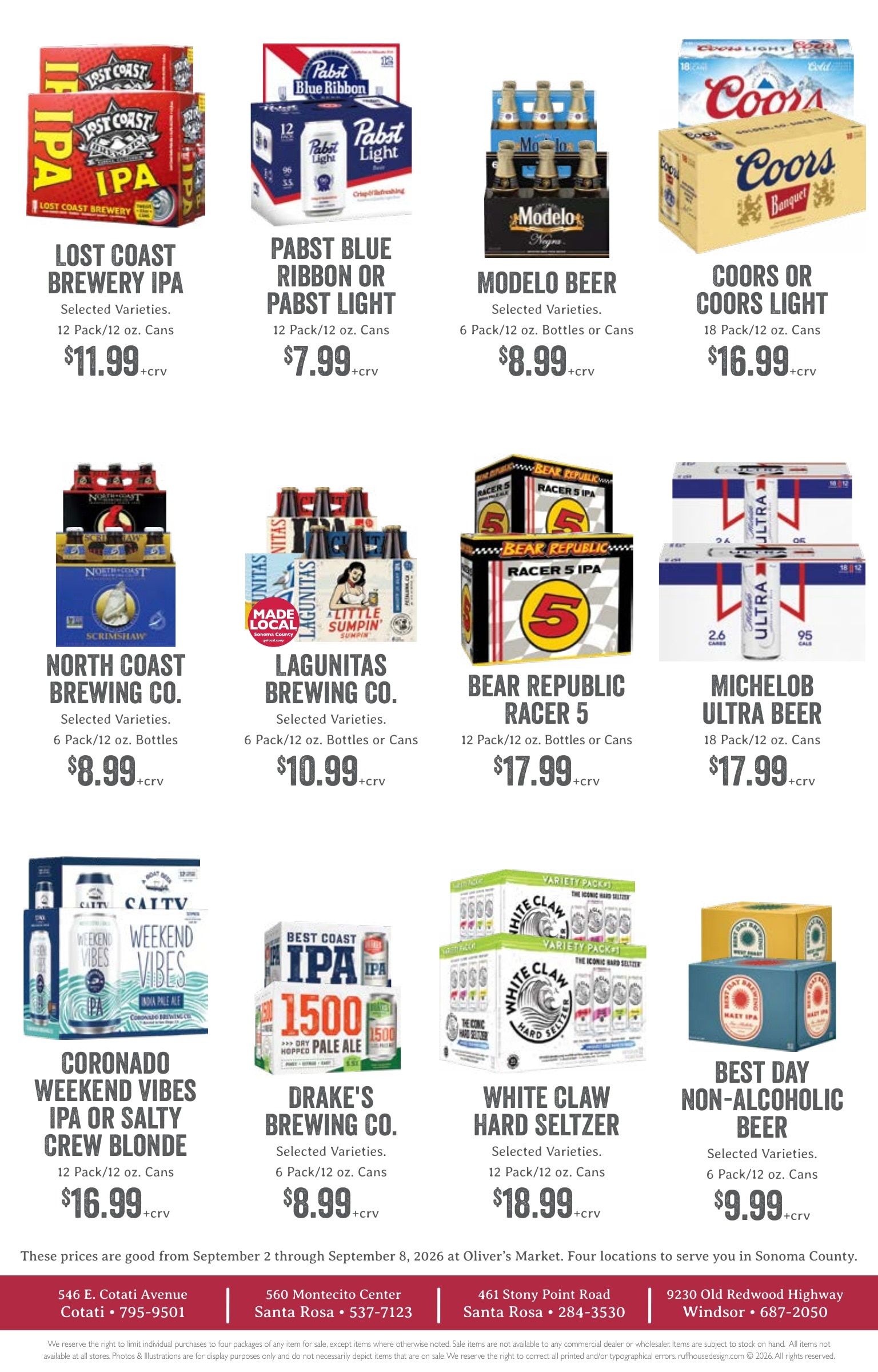 Oliver's Market Weekly Ad September 2 - 8, 2026