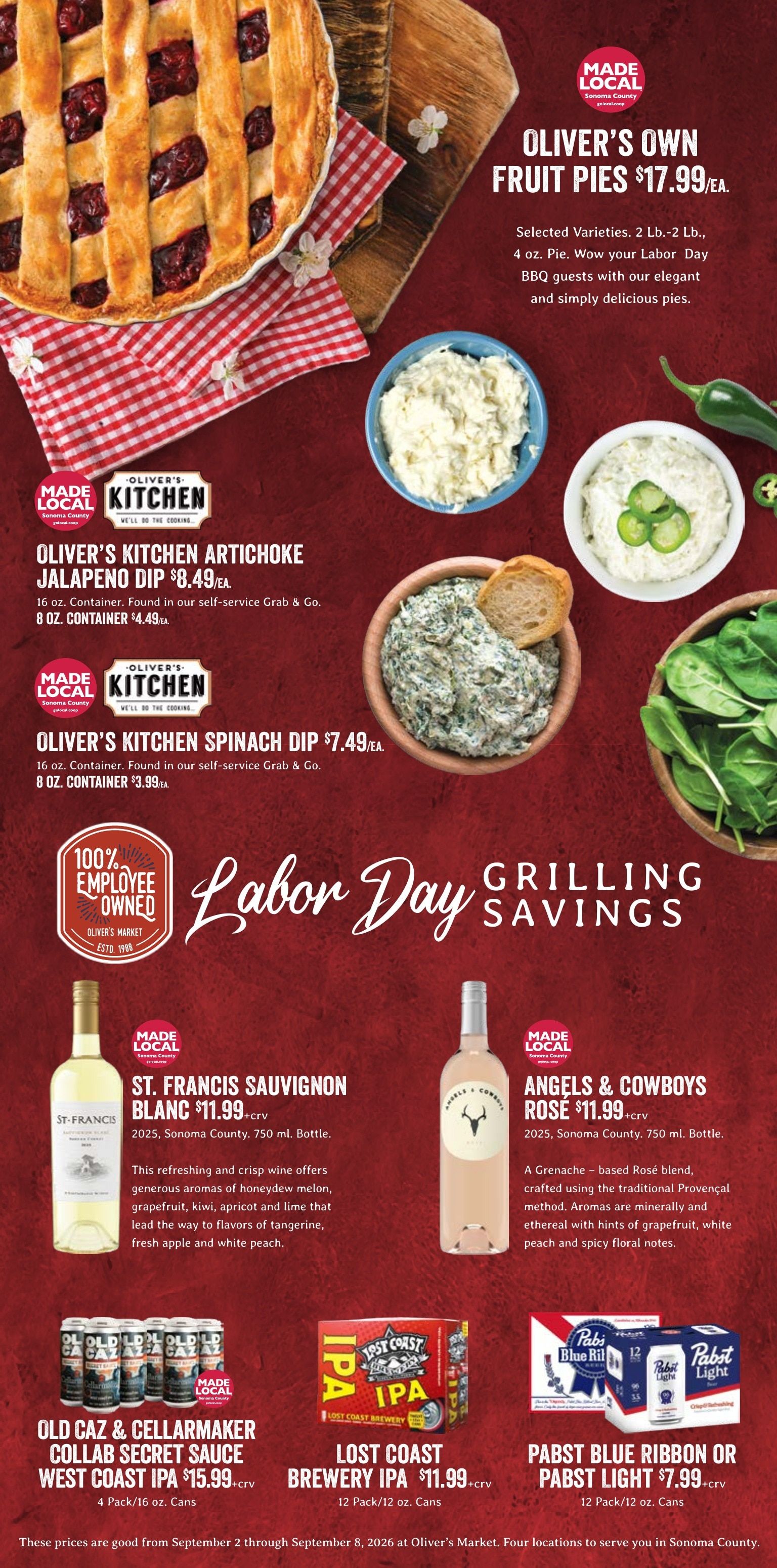 Oliver's Market Weekly Ad September 2 - 8, 2026