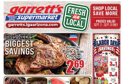 Garrett's IGA Weekly Ad September 2 - 8, 2026