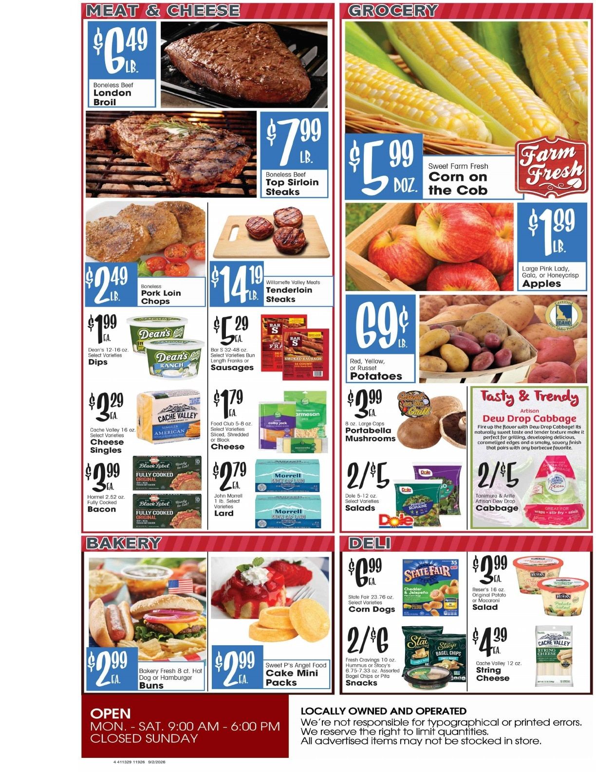 Burney's Weekly Ad September 2 - 8, 2026