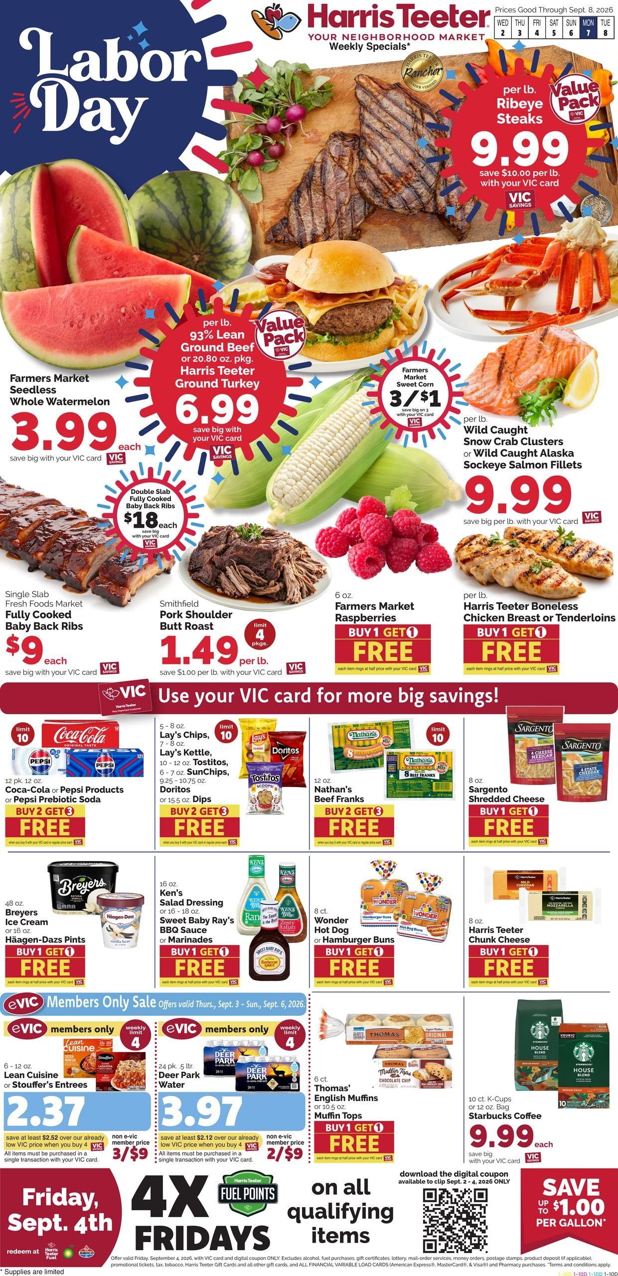 Harris Teeter (Bethany Beach Area, DE) Weekly Ad September 2 - 8, 2026