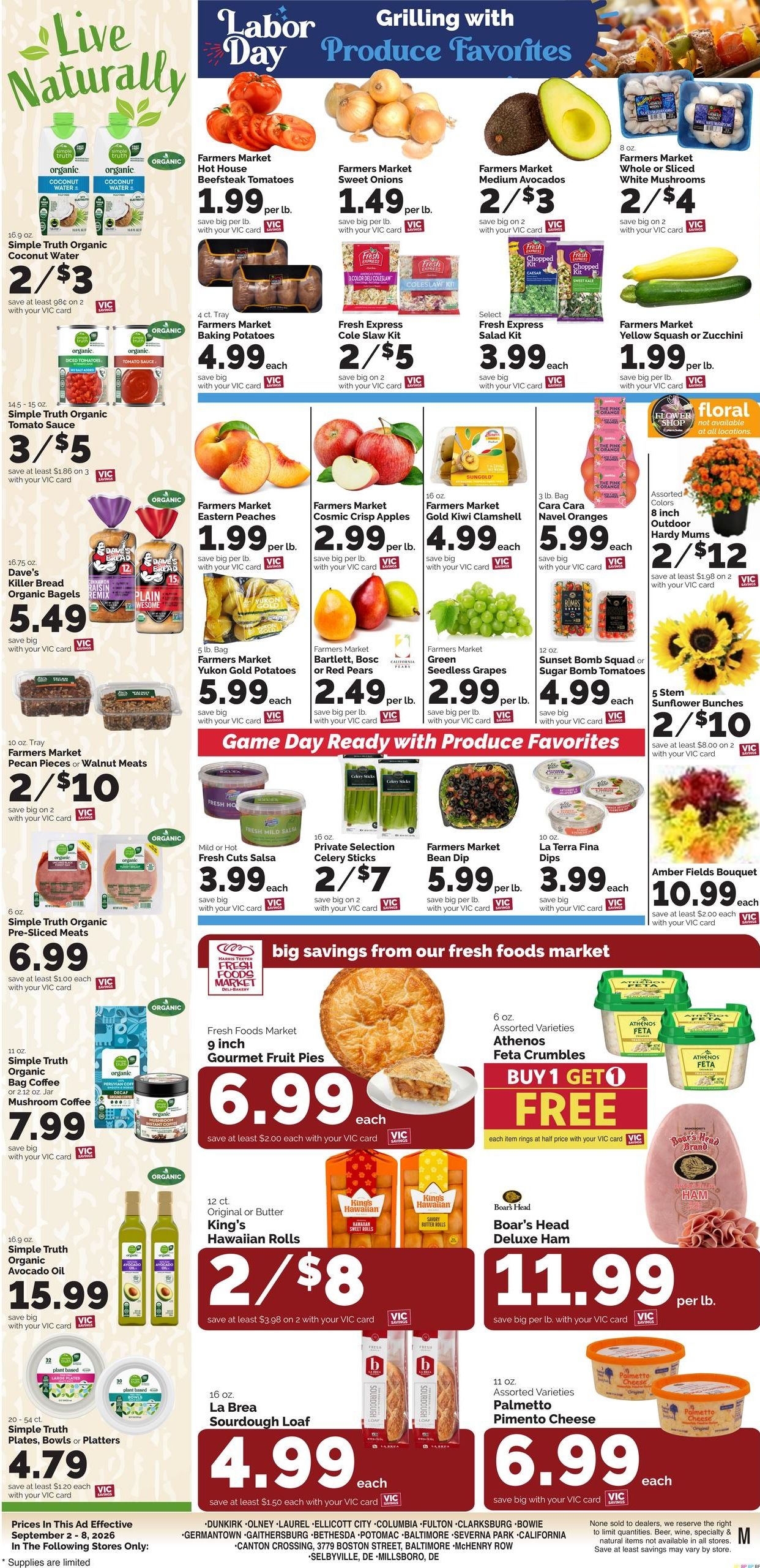 Harris Teeter (Bethany Beach Area, DE) Weekly Ad September 2 - 8, 2026