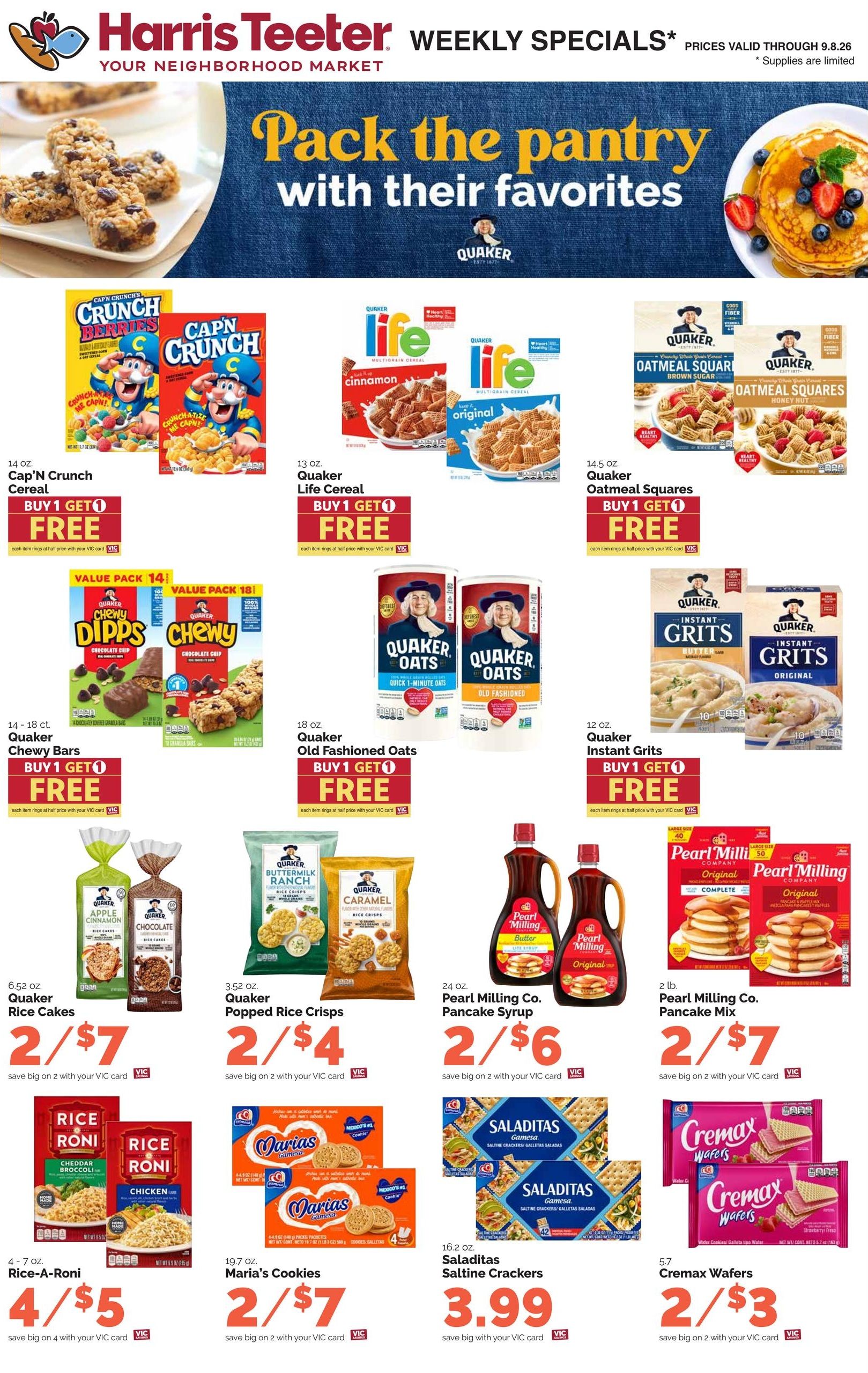 Harris Teeter (Bethany Beach Area, DE) Weekly Ad September 2 - 8, 2026