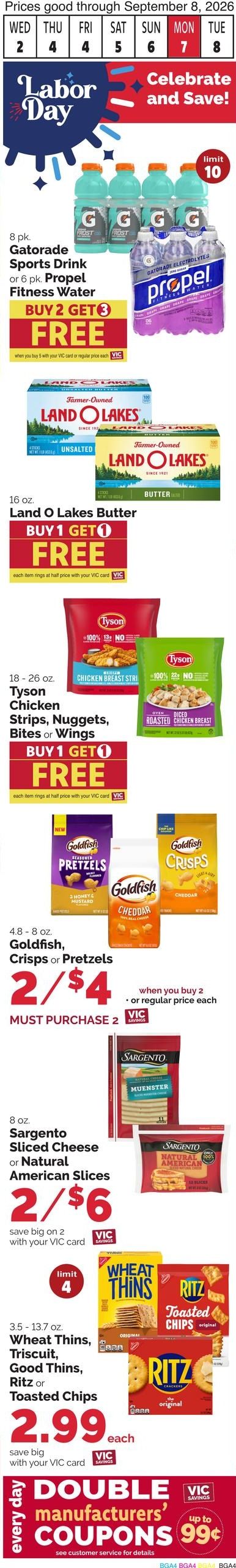 Harris Teeter (Bethany Beach Area, DE) Weekly Ad September 2 - 8, 2026