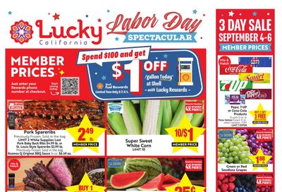Lucky Supermarkets (Antioch Area, CA) Weekly Ad September 2 - 8, 2026