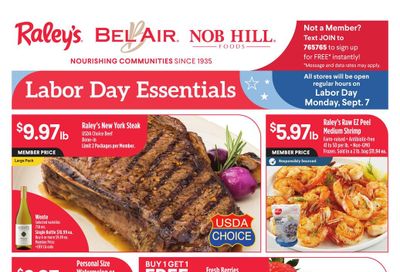 Raley's Weekly Ad September 2 - 8, 2026