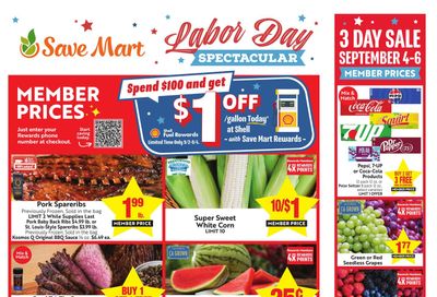 Save Mart (Carson City Area, NV) Weekly Ad September 2 - 8, 2026