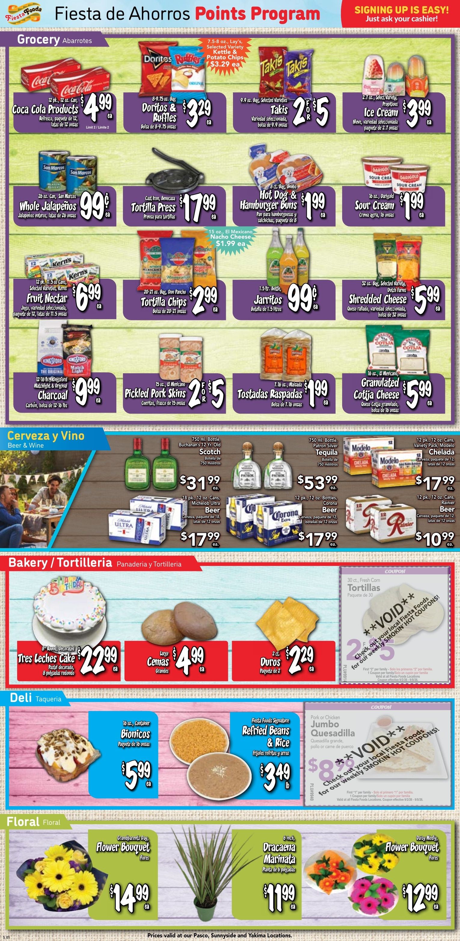 Fiesta Foods SuperMarkets Weekly Ad September 2 - 8, 2026