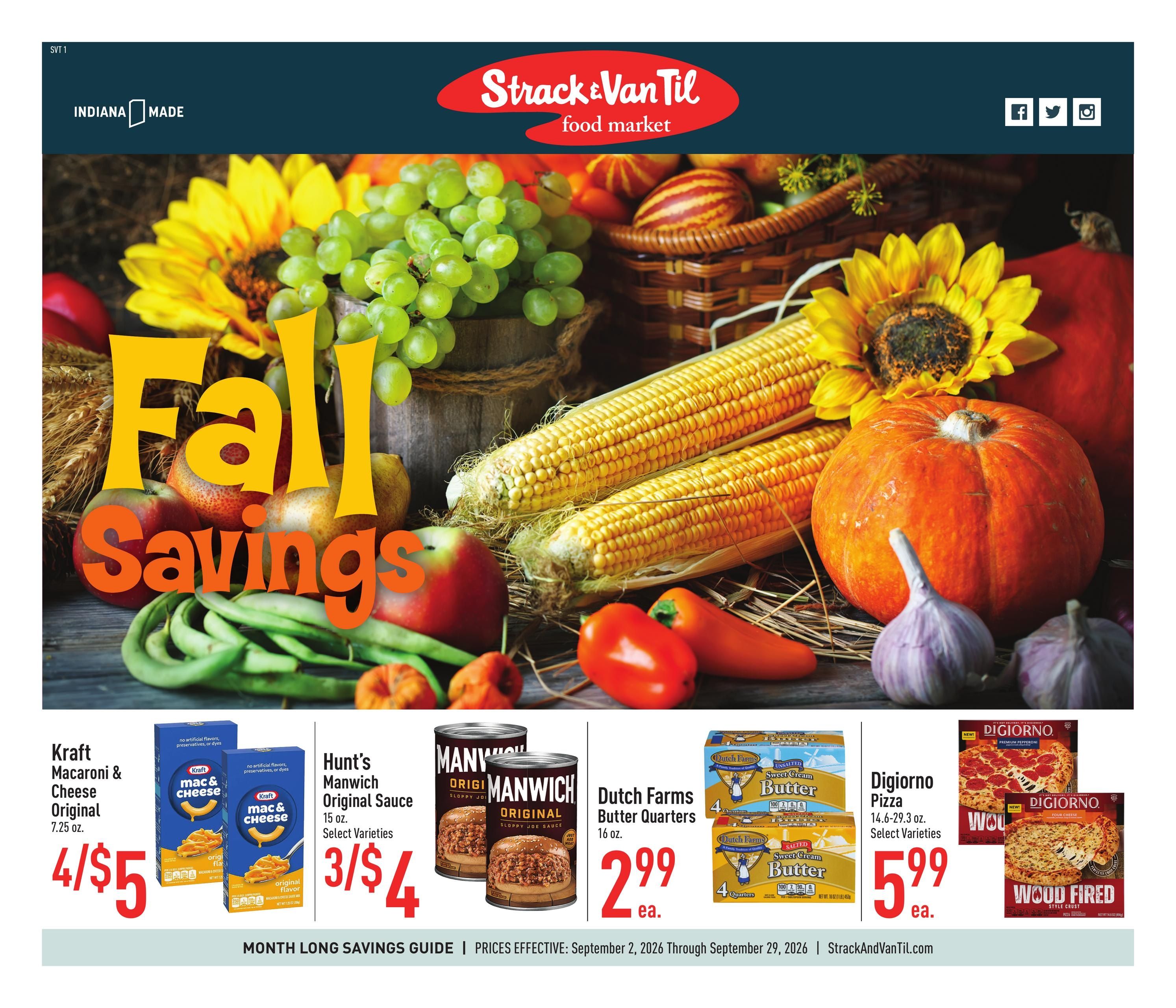 Strack & Van Til September Savings Guide Weekly Ad September 2 - 29, 2026