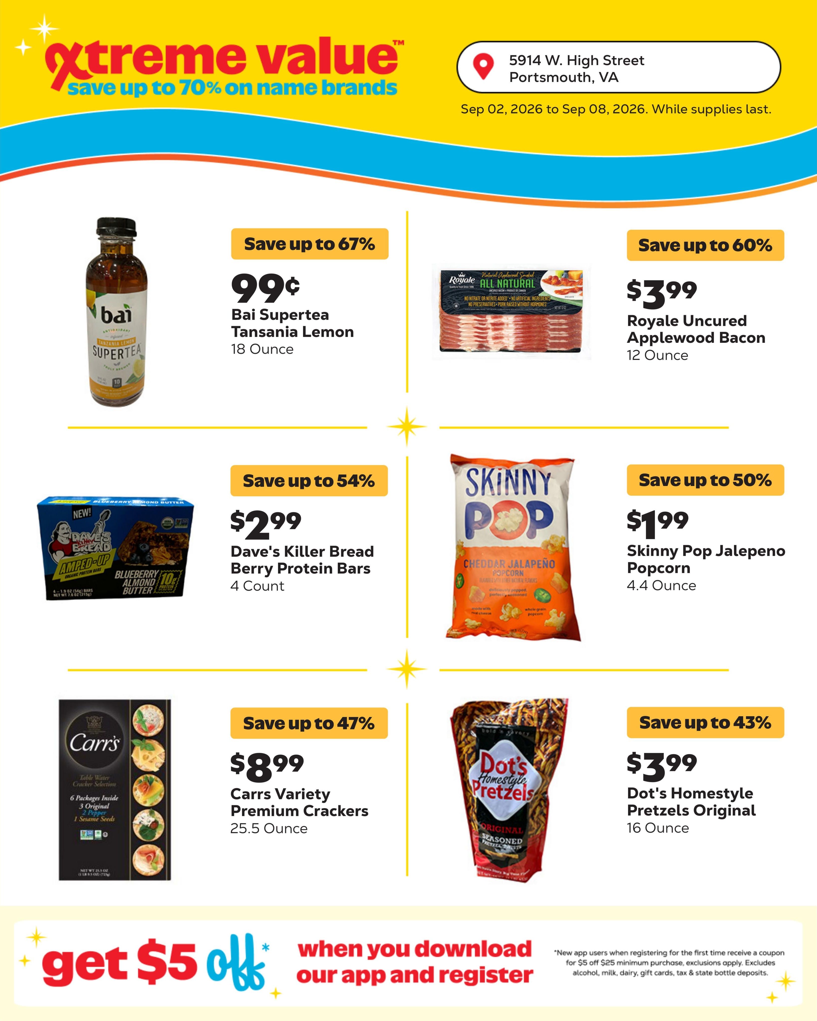 Grocery Outlet (Hampton-Newport News Area, VA) Weekly Ad September 2 - 8, 2026