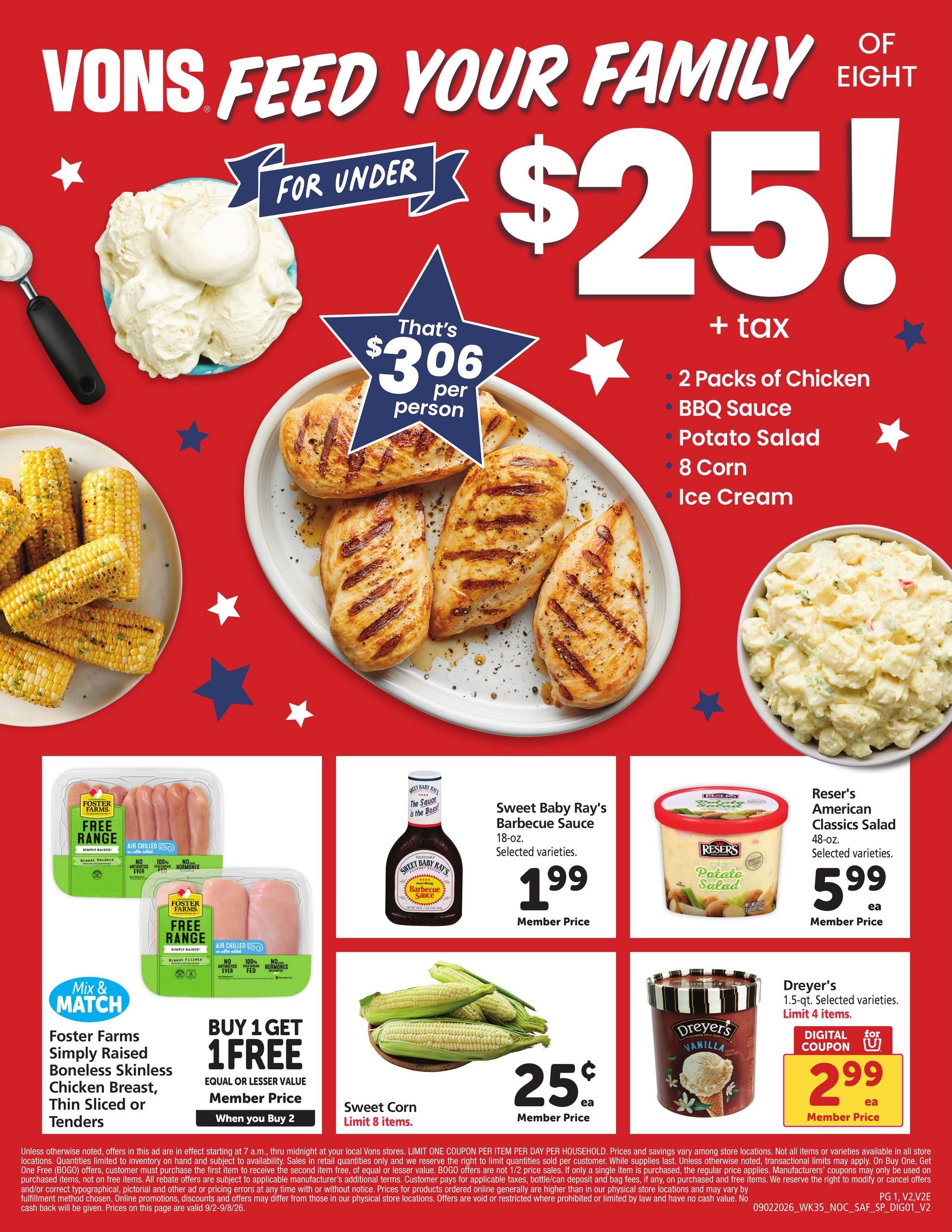 Vons Specialty Publication Weekly Ad September 2 - 8, 2026