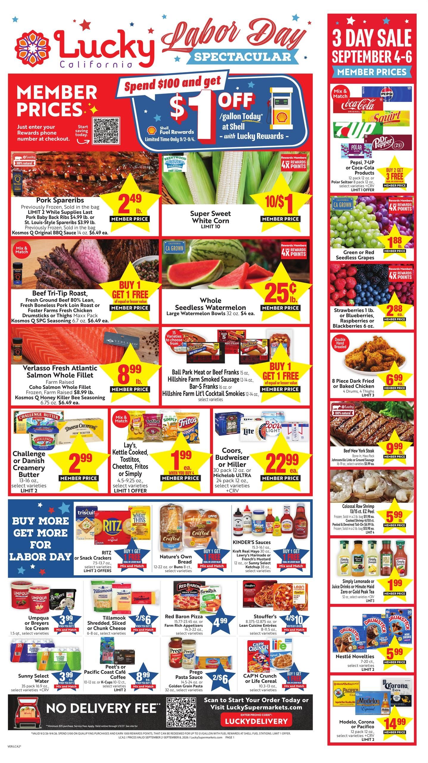 Lucky Supermarkets (Daly City Area, CA) Weekly Ad September 2 - 8, 2026