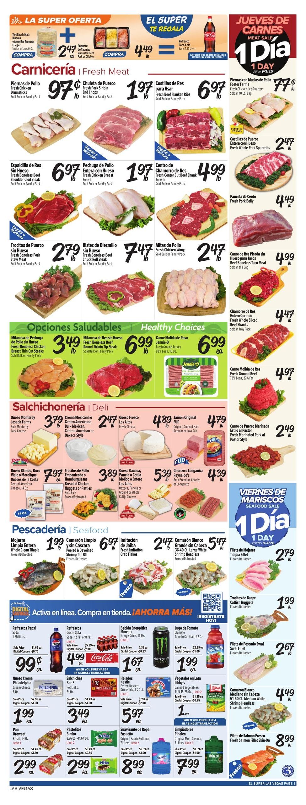 El Super (Boulder City Area, NV) Weekly Ad September 2 - 8, 2026