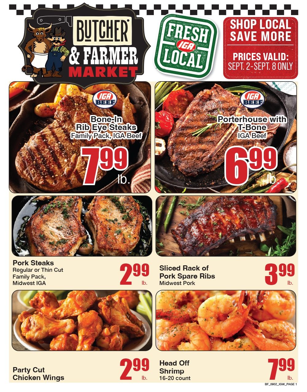Butcher & Farmer Market Weekly Ad September 2 - 8, 2026