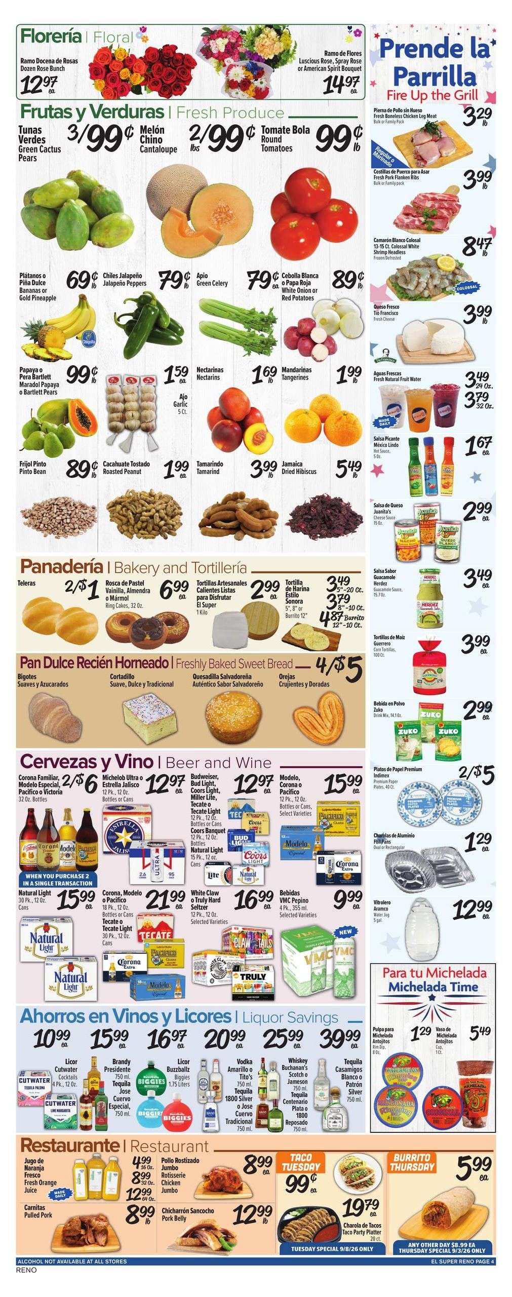 El Super (Loyalton Area, CA) Weekly Ad September 2 - 8, 2026