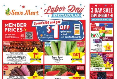 Save Mart (Clovis Area, CA) Weekly Ad September 2 - 8, 2026