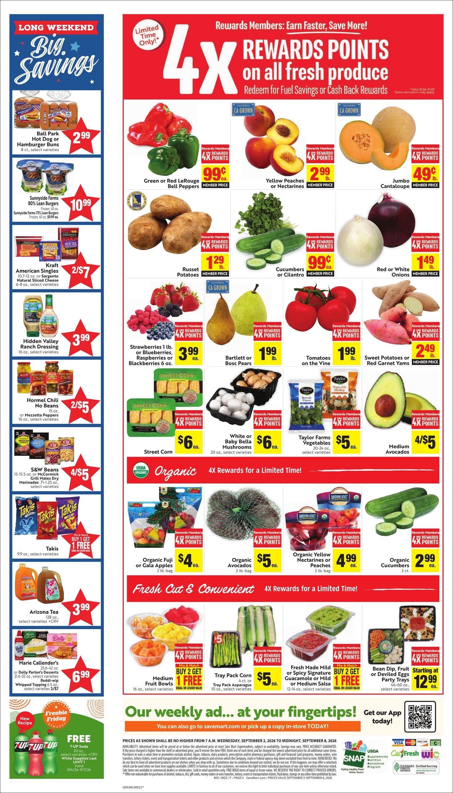 Save Mart (Clovis Area, CA) Weekly Ad September 2 - 8, 2026