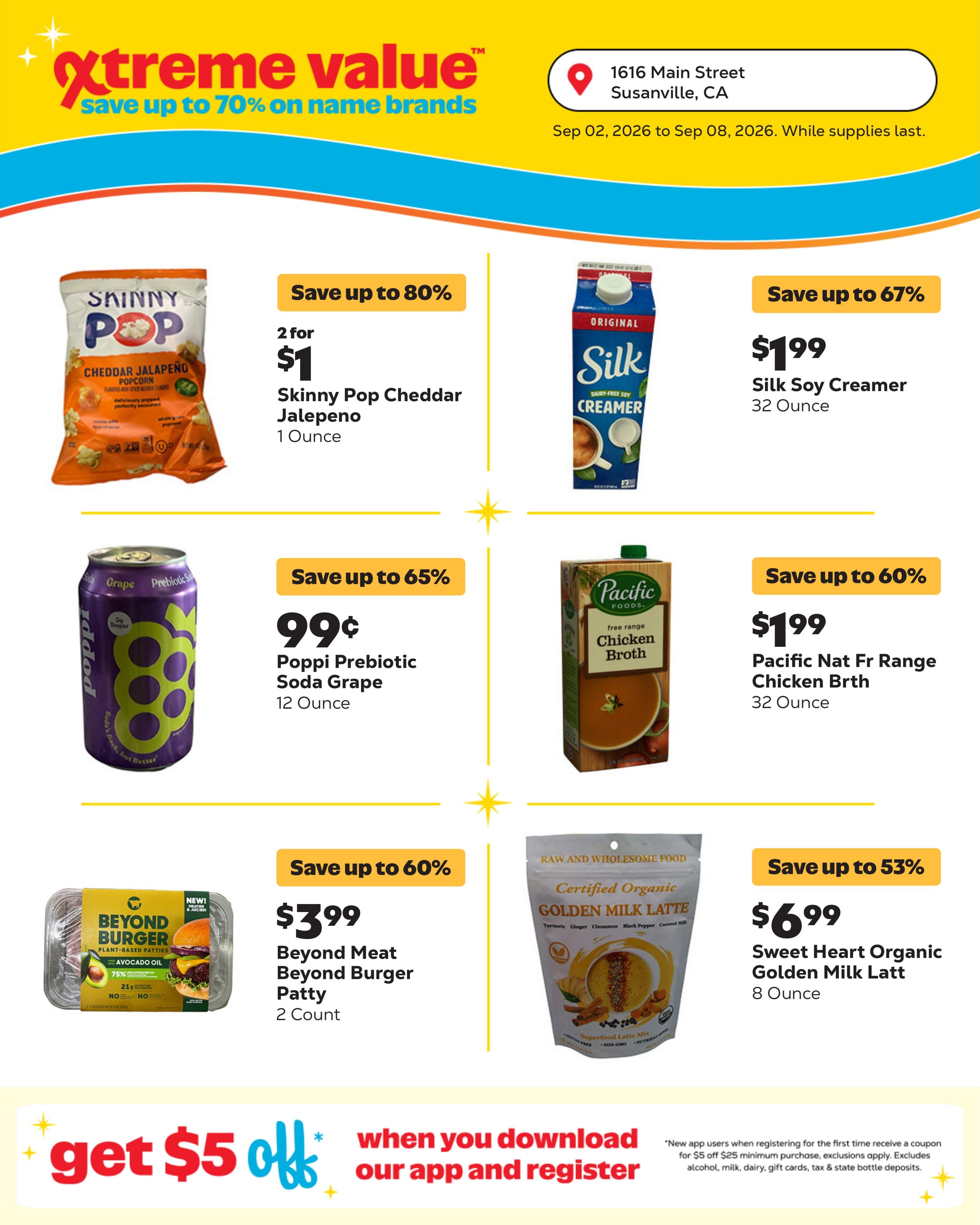 Grocery Outlet (Susanville Area, CA) Weekly Ad September 2 - 8, 2026