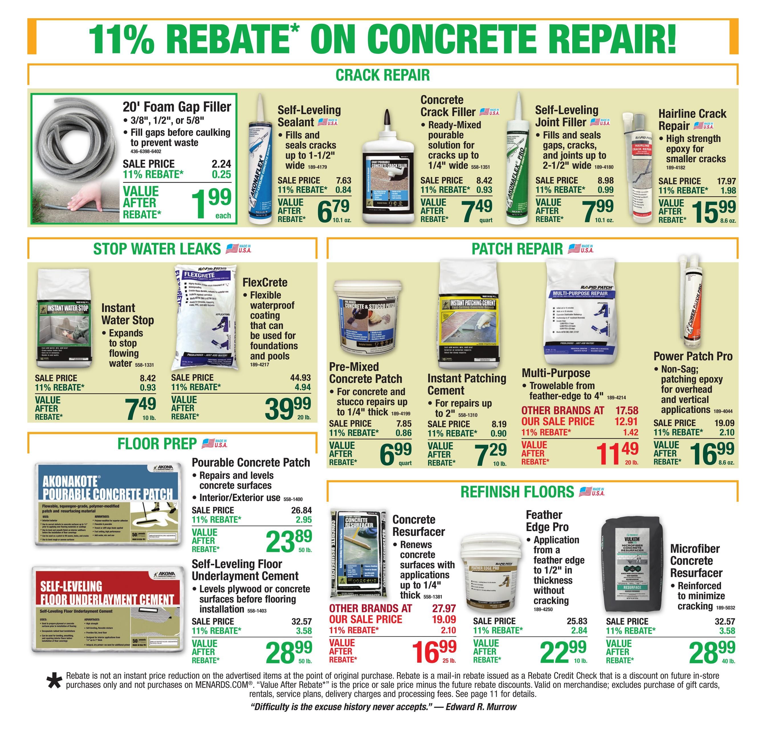 Menards (Barnesville Area, MN) 11% Rebate Sale Weekly Ad September 2 - 13, 2026