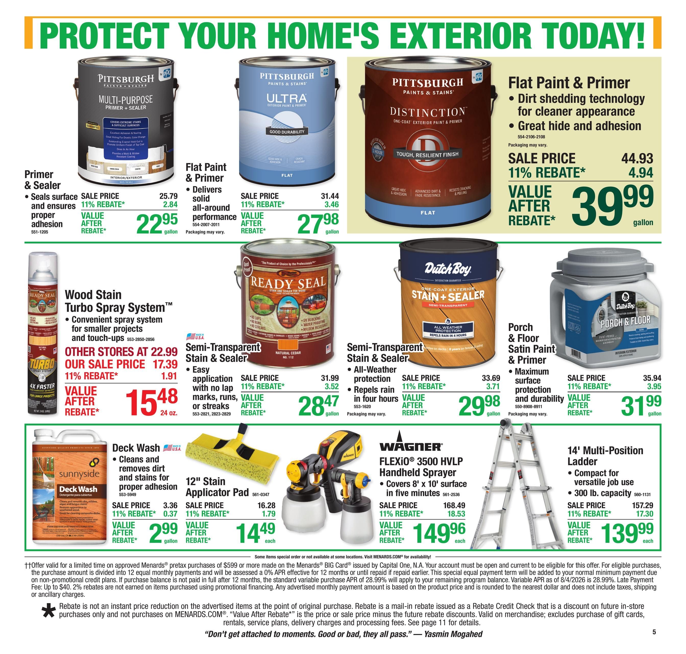 Menards (Barnesville Area, MN) 11% Rebate Sale Weekly Ad September 2 - 13, 2026