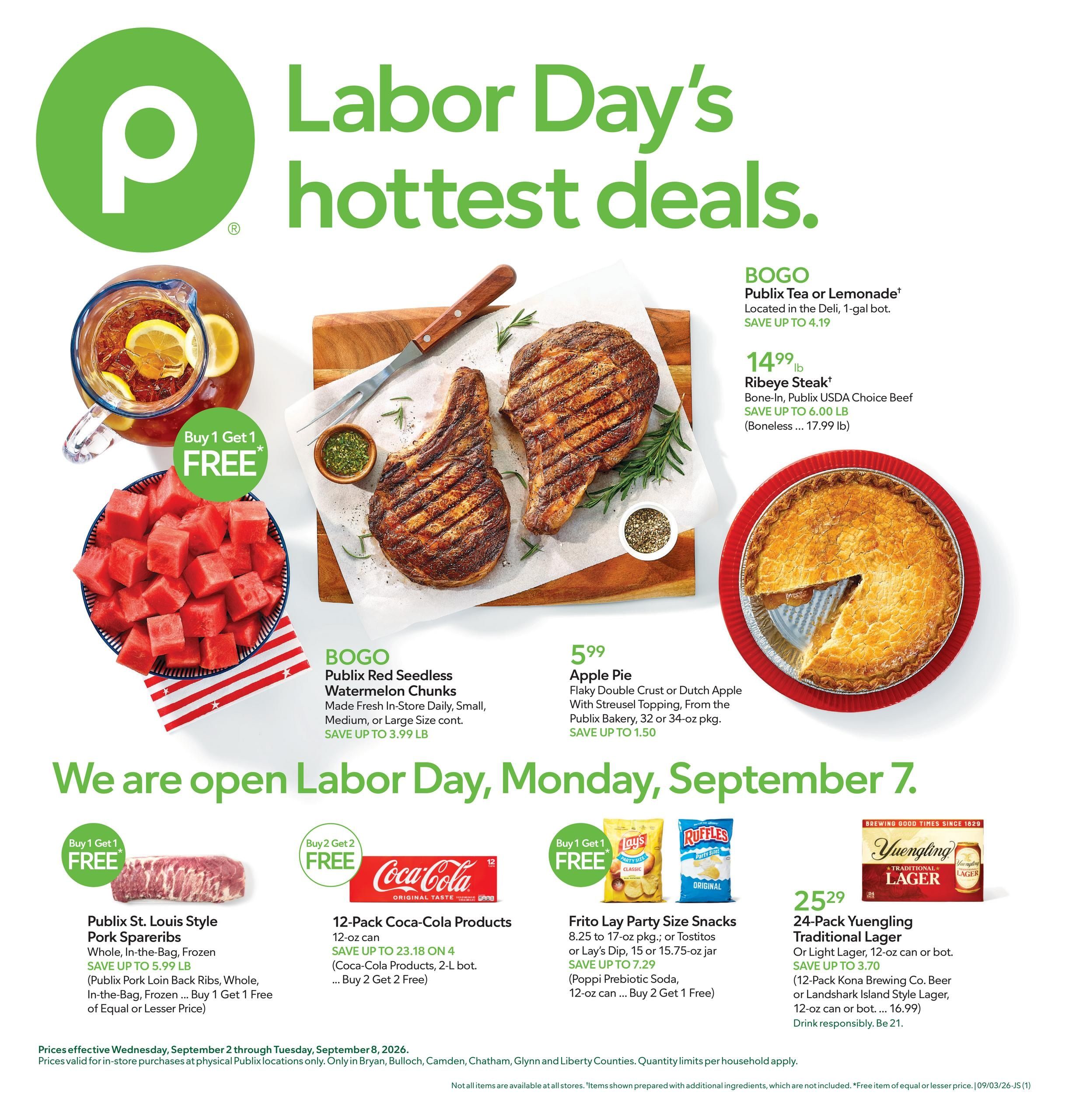 Publix (Claxton Area, GA) Weekly Ad September 2 - 8, 2026