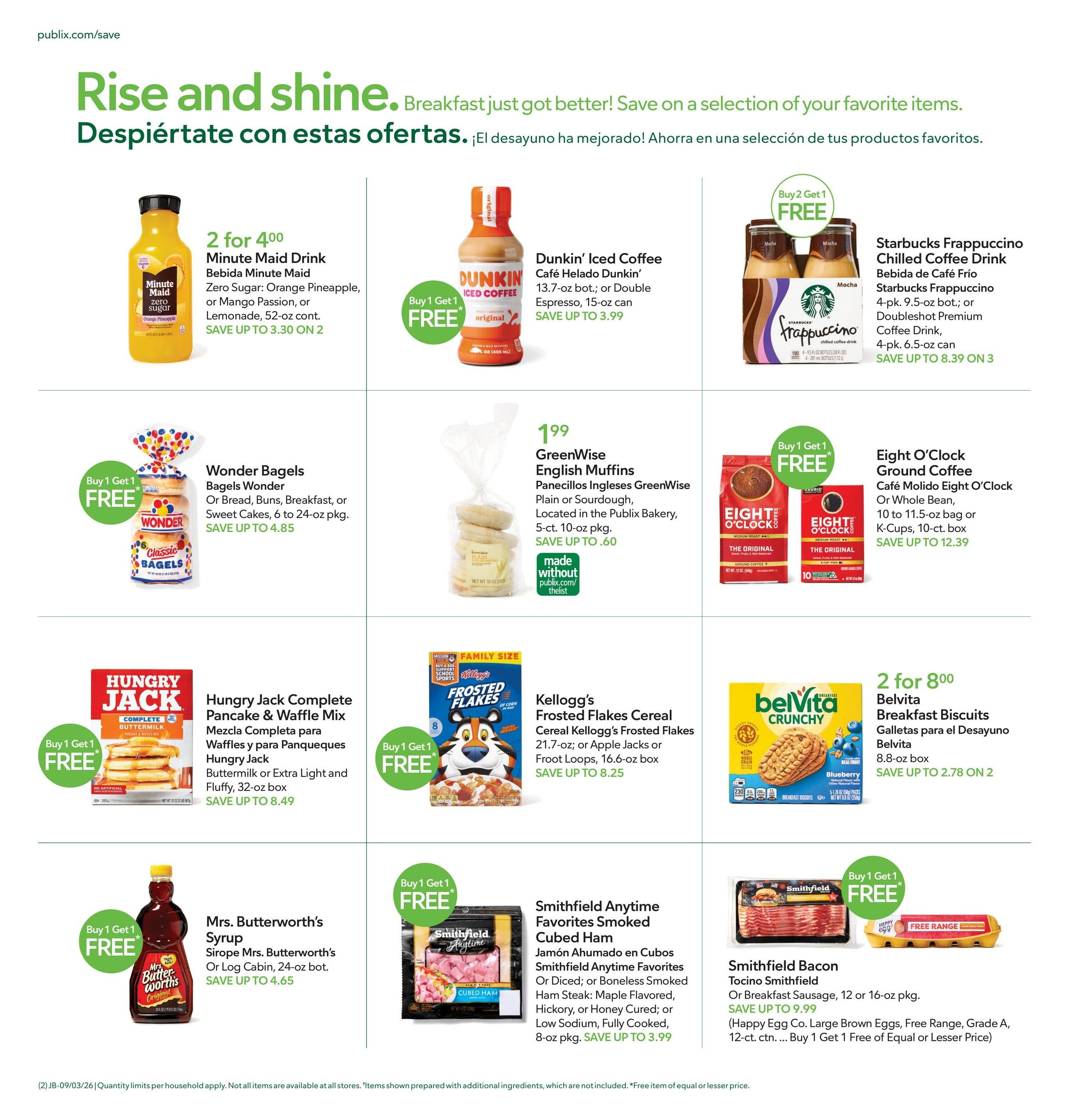 Publix (Savannah Area, GA) Anuncio Semanal Español Weekly Ad September 2 - 8, 2026