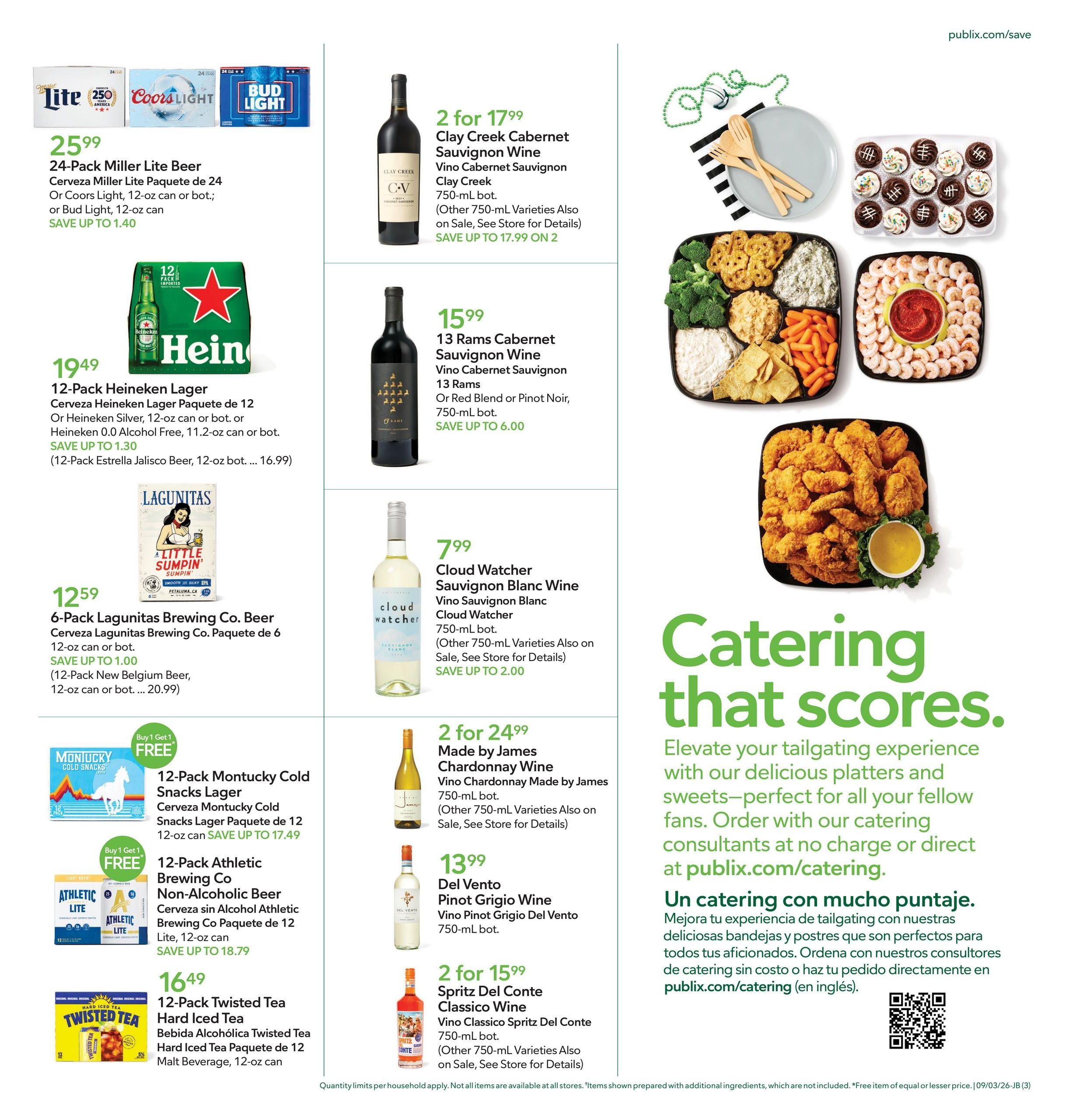 Publix (Savannah Area, GA) Anuncio Semanal Español Weekly Ad September 2 - 8, 2026