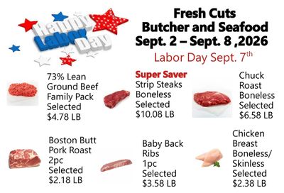 Fresh Cuts of Seagrove Weekly Ad September 2 - 8, 2026