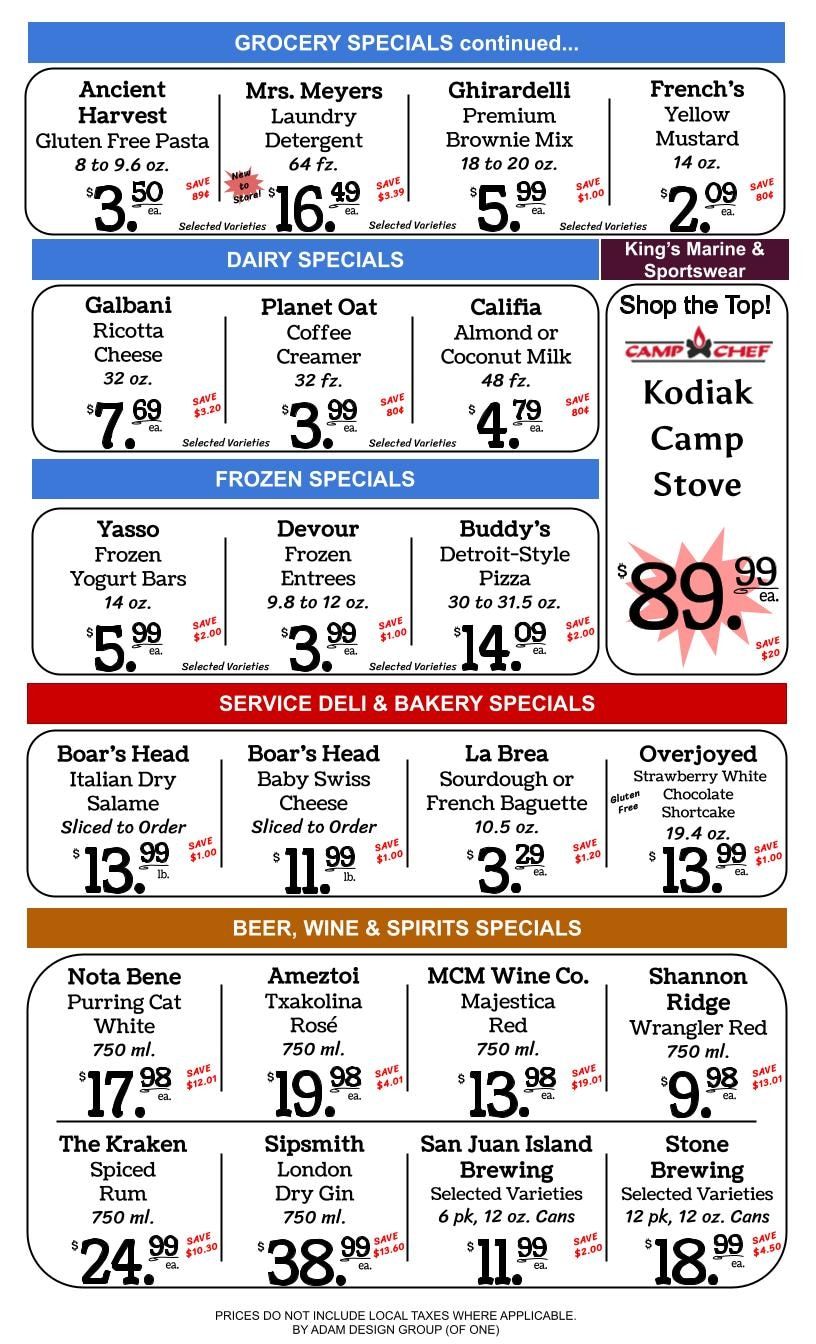 Kings Market Friday Harbor Weekly Ad September 2 - 8, 2026
