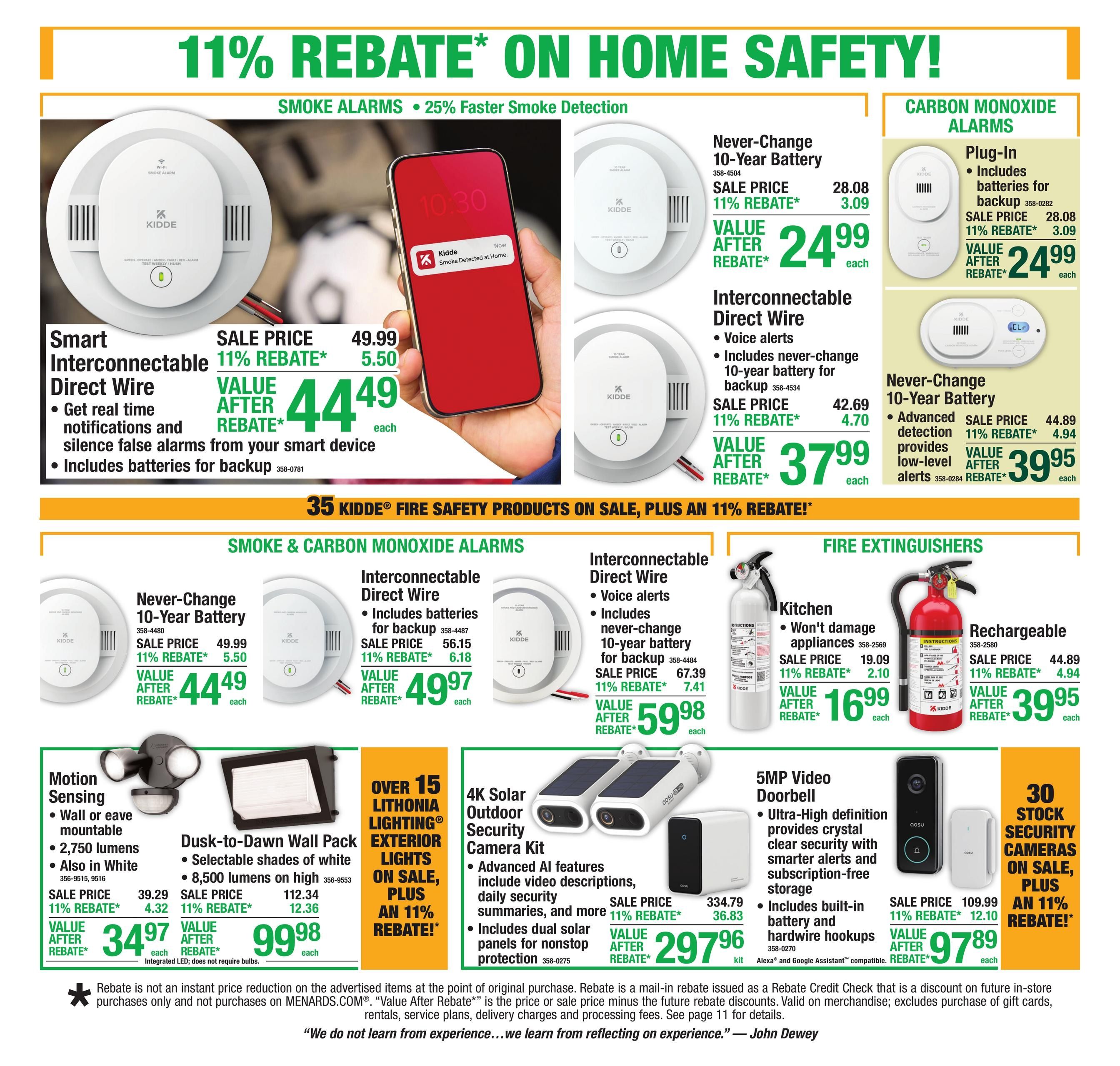 Menards (Buffalo Area, WY) 11% Rebate Sale Weekly Ad September 2 - 13, 2026