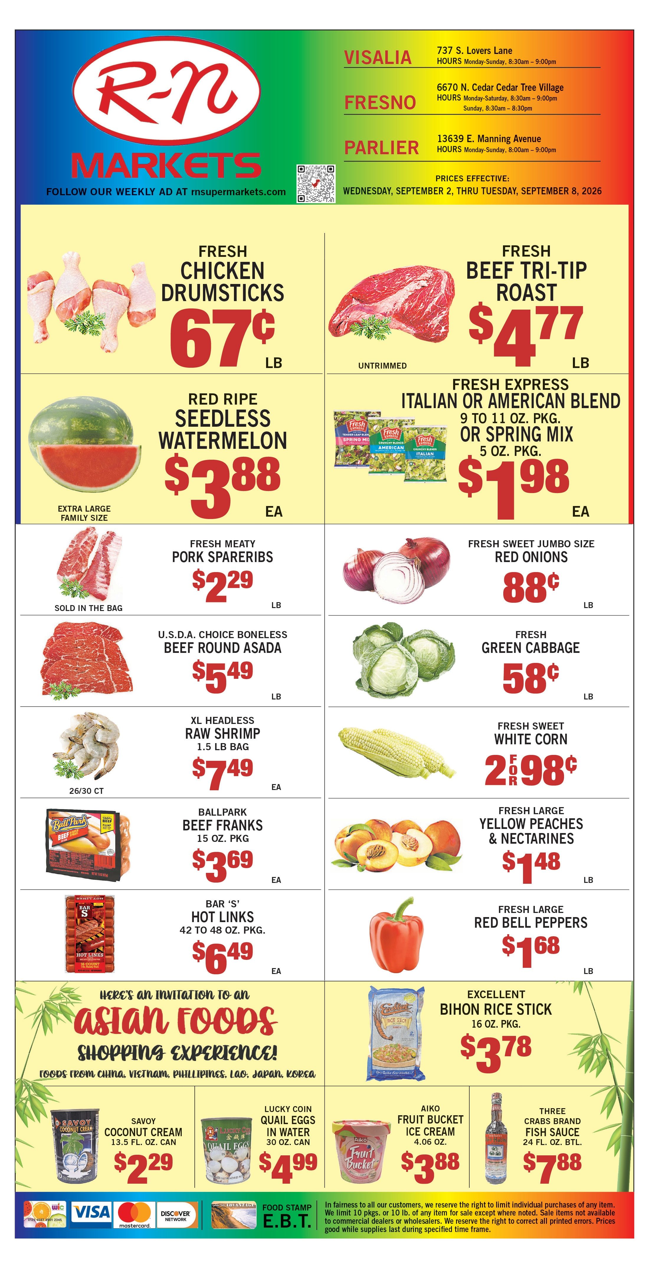 R-N Market Weekly Ad September 2 - 8, 2026