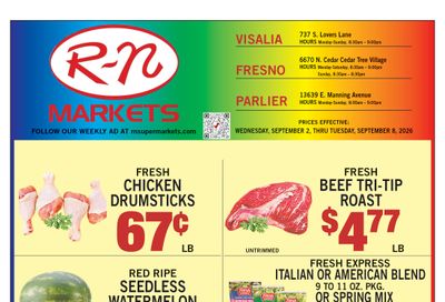 R-N Market Weekly Ad September 2 - 8, 2026