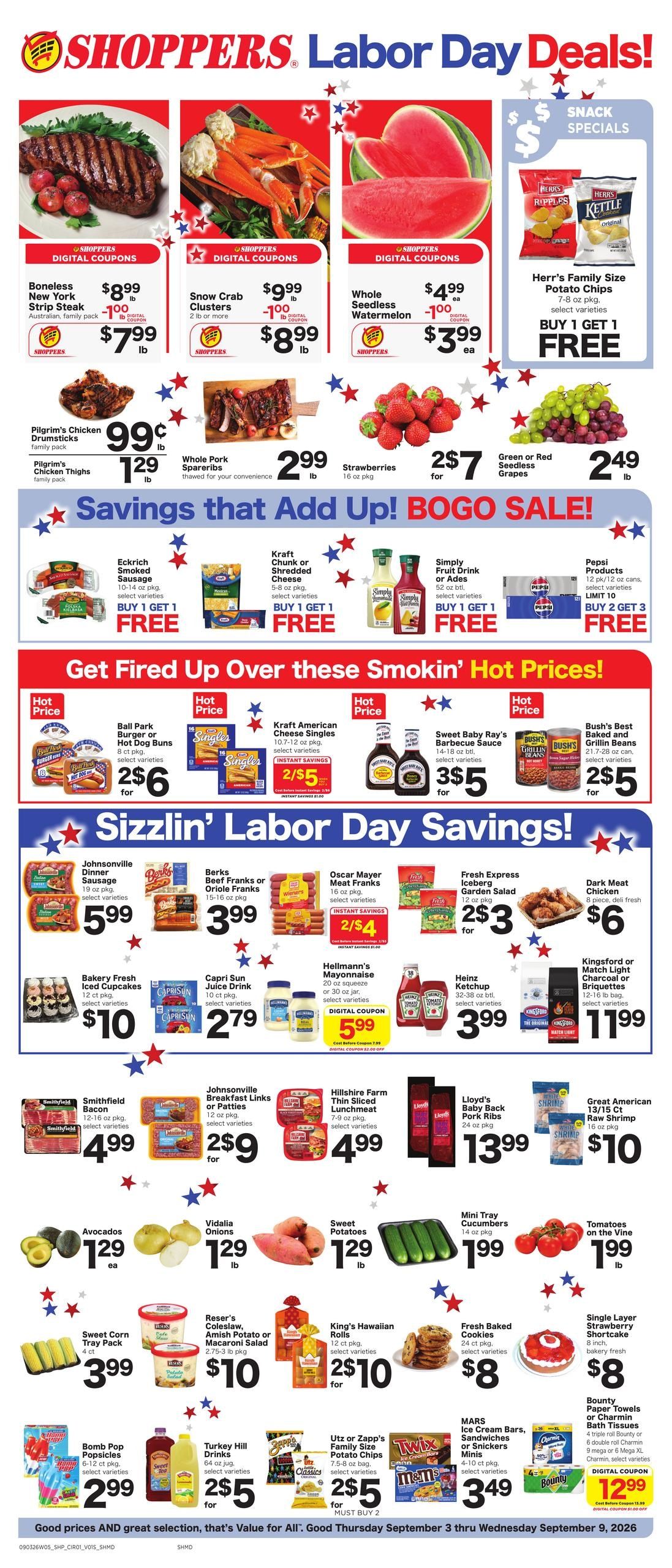Shoppers (Fort Washington Area, MD) Weekly Savings Weekly Ad September 3 - 9, 2026