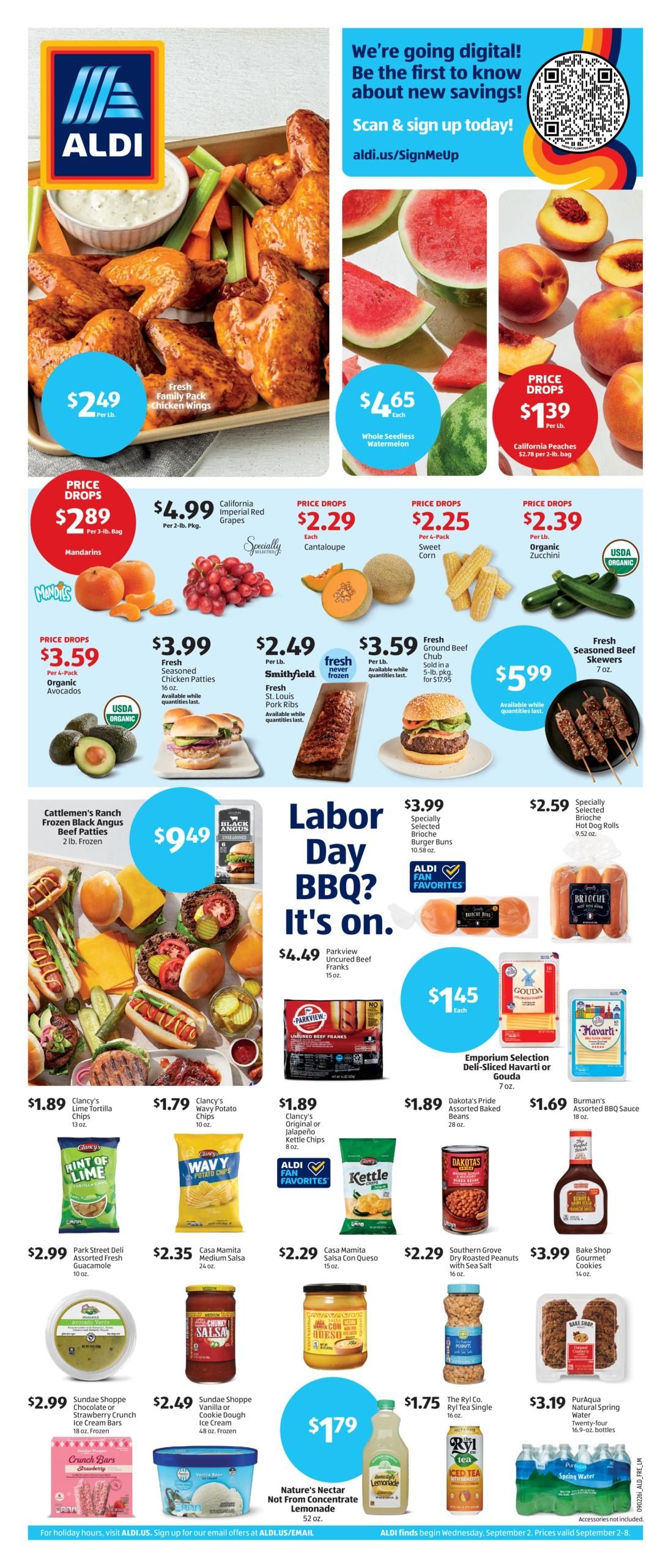 ALDI (Parcel Return Service Area, DC) Weekly Ad September 2 - 8, 2026