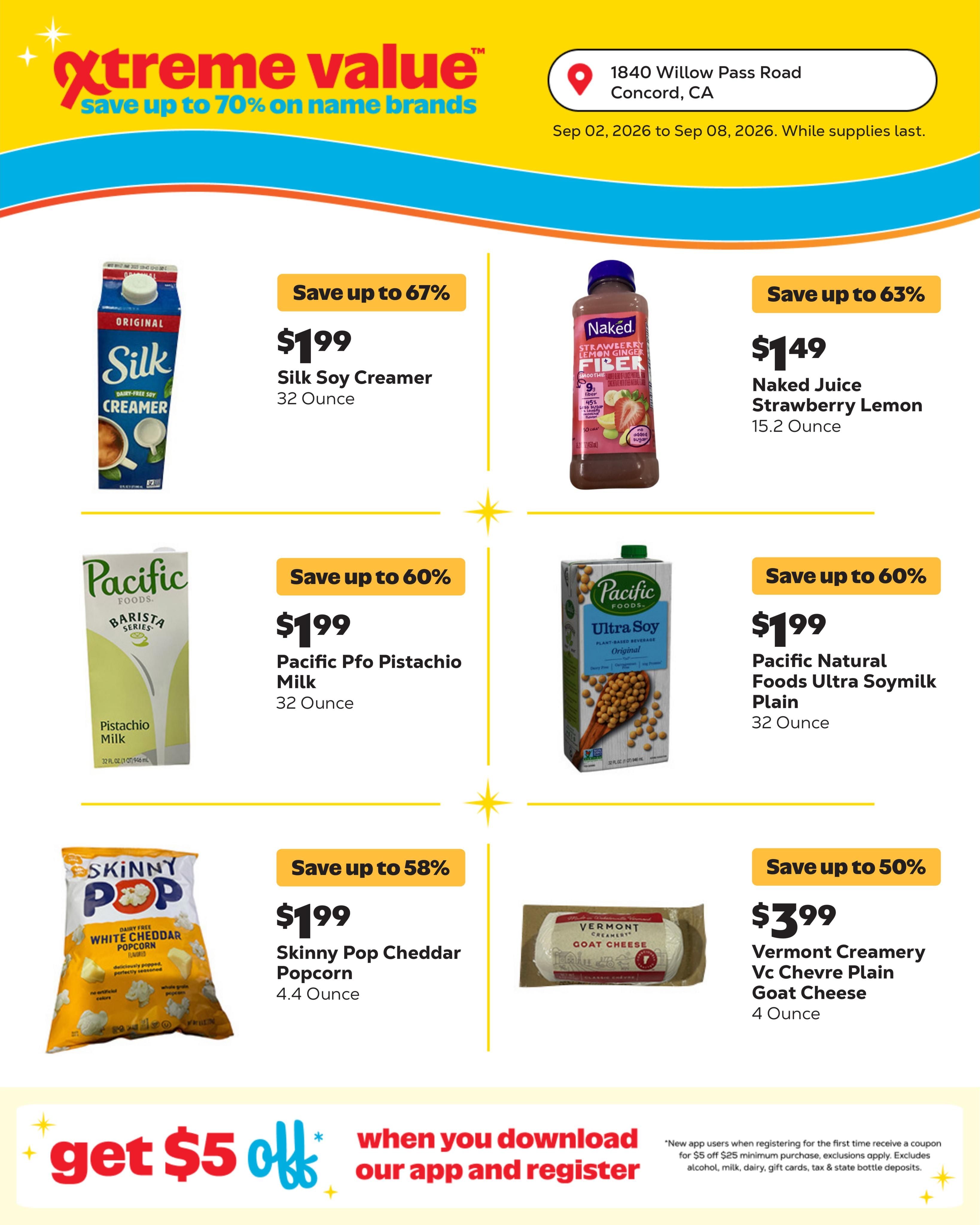 Grocery Outlet (Concord Area, CA) Weekly Ad September 2 - 8, 2026