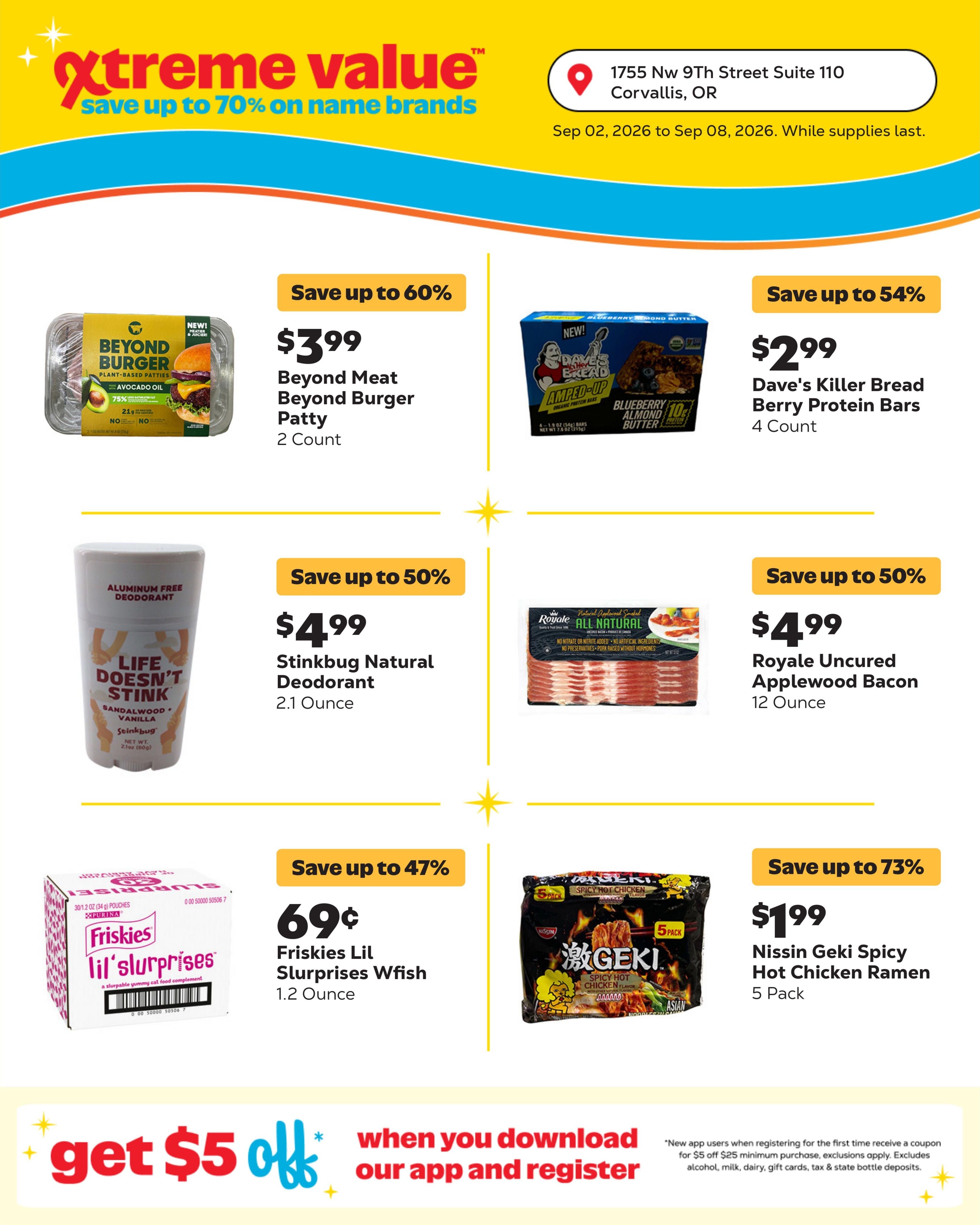Grocery Outlet (Corvallis Area, OR) Weekly Ad September 2 - 8, 2026