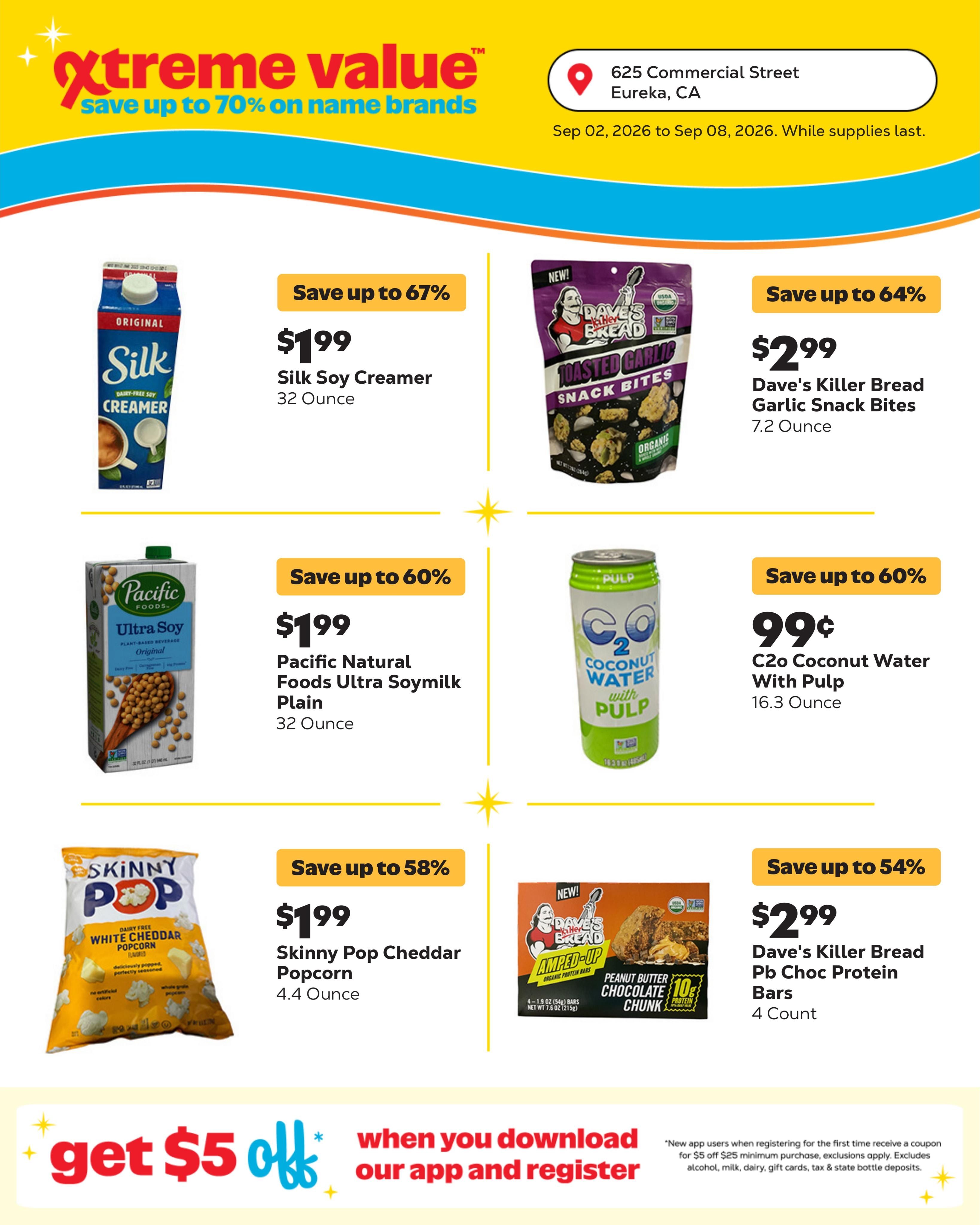 Grocery Outlet (Eureka Area, CA) Weekly Ad September 2 - 8, 2026