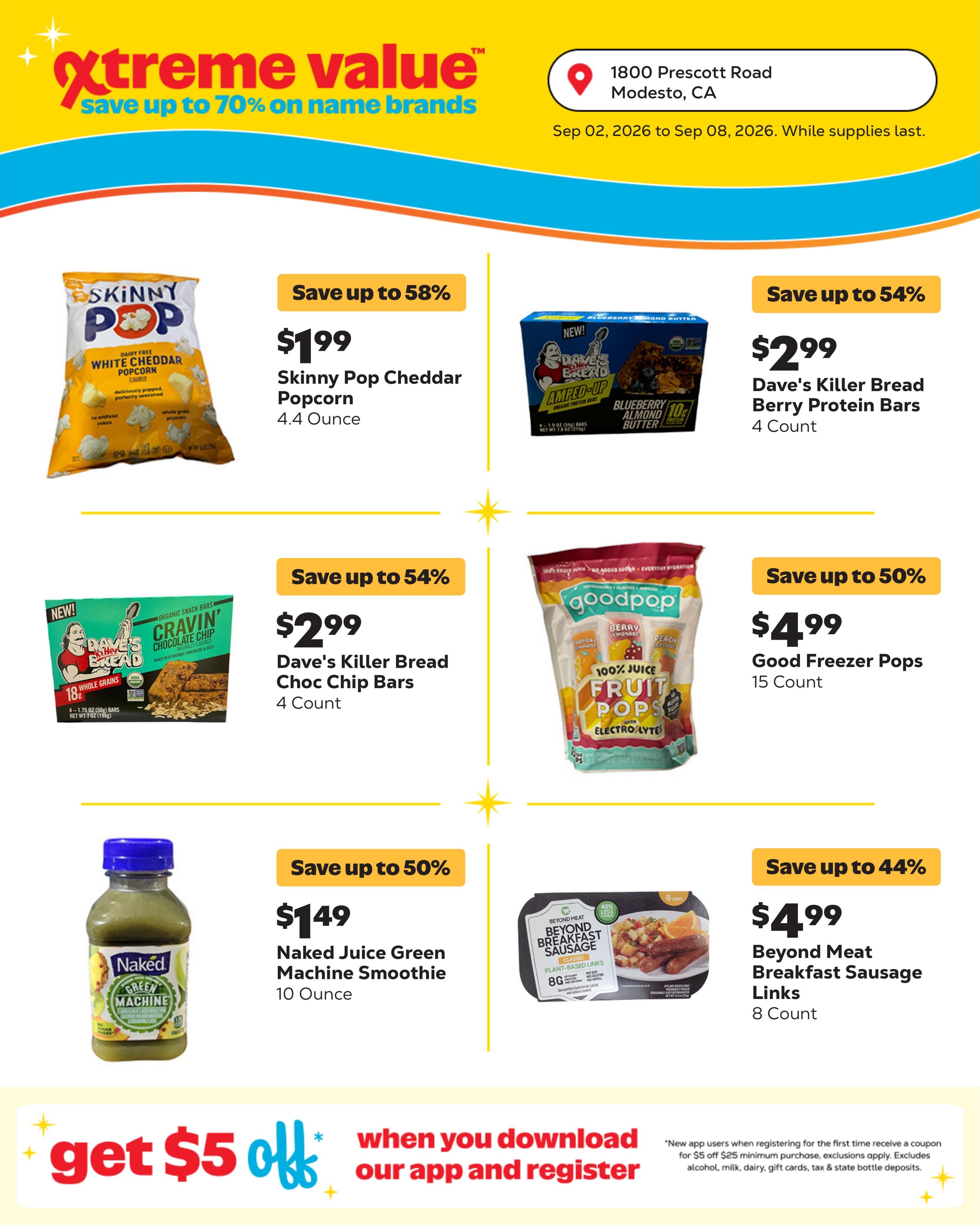 Grocery Outlet (Modesto Area, CA) Weekly Ad September 2 - 8, 2026