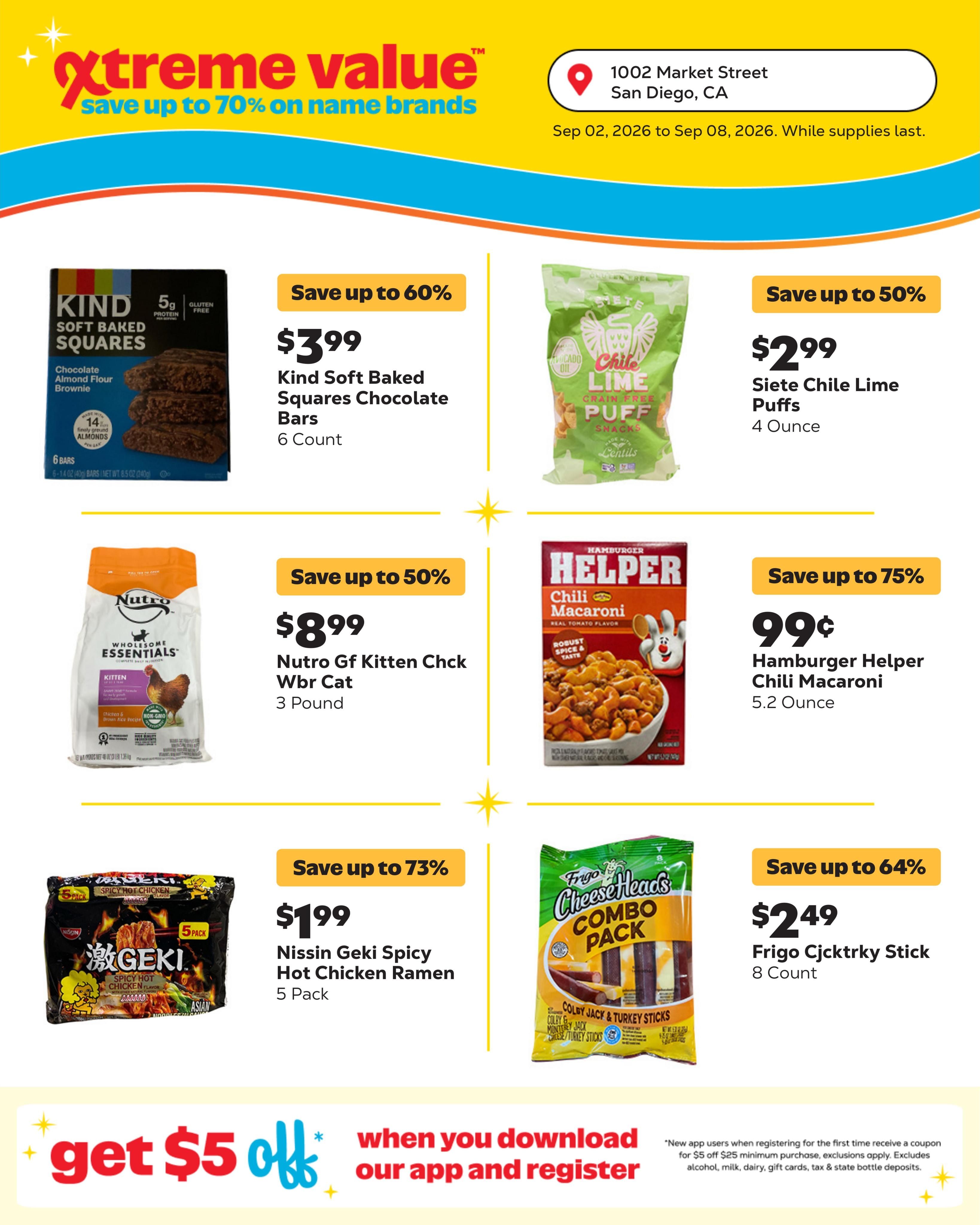 Grocery Outlet (San Diego Area, CA) Weekly Ad September 2 - 8, 2026