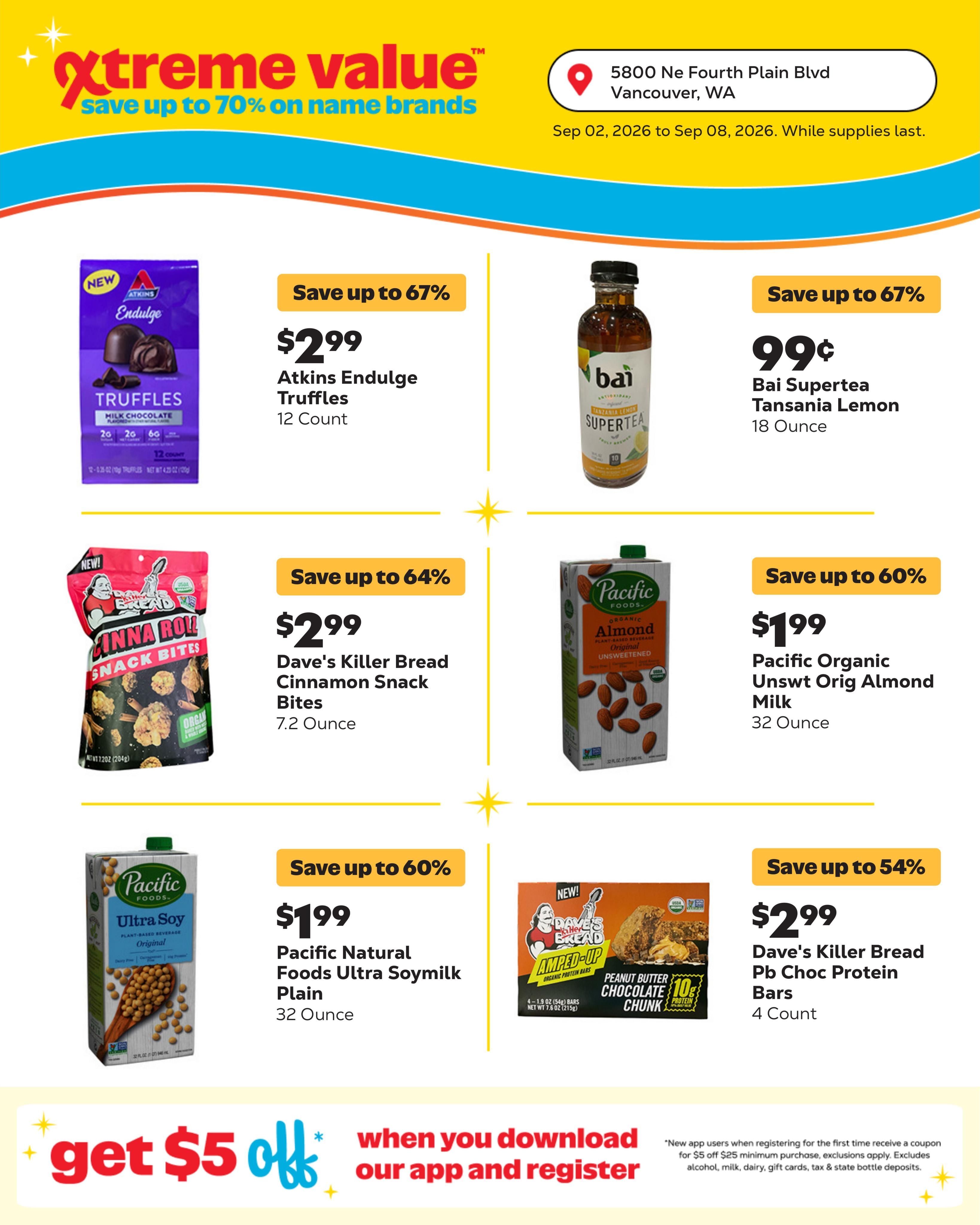 Grocery Outlet (Vancouver Area, WA) Weekly Ad September 2 - 8, 2026