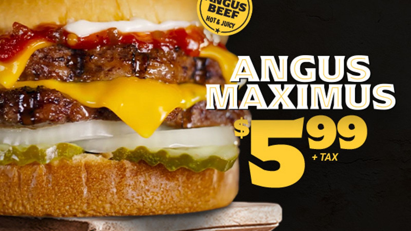 Carl's Jr.: Angus Maximus Burger for $5.99 Carl's Jr.: Angus Maximus Burger for $5.99