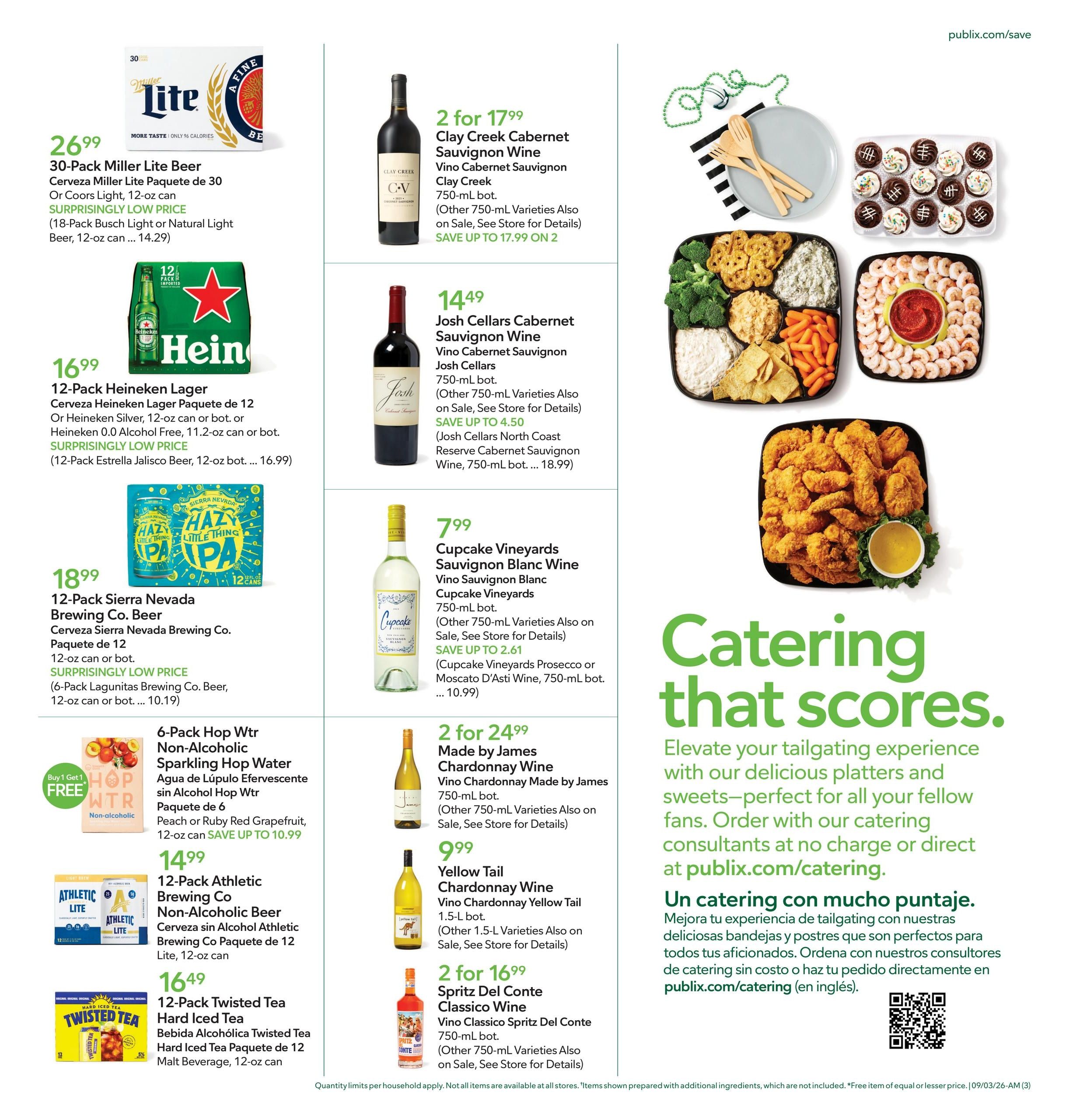 Publix (Atlanta Area, GA) Anuncio Semanal Español Weekly Ad September 2 - 8, 2026