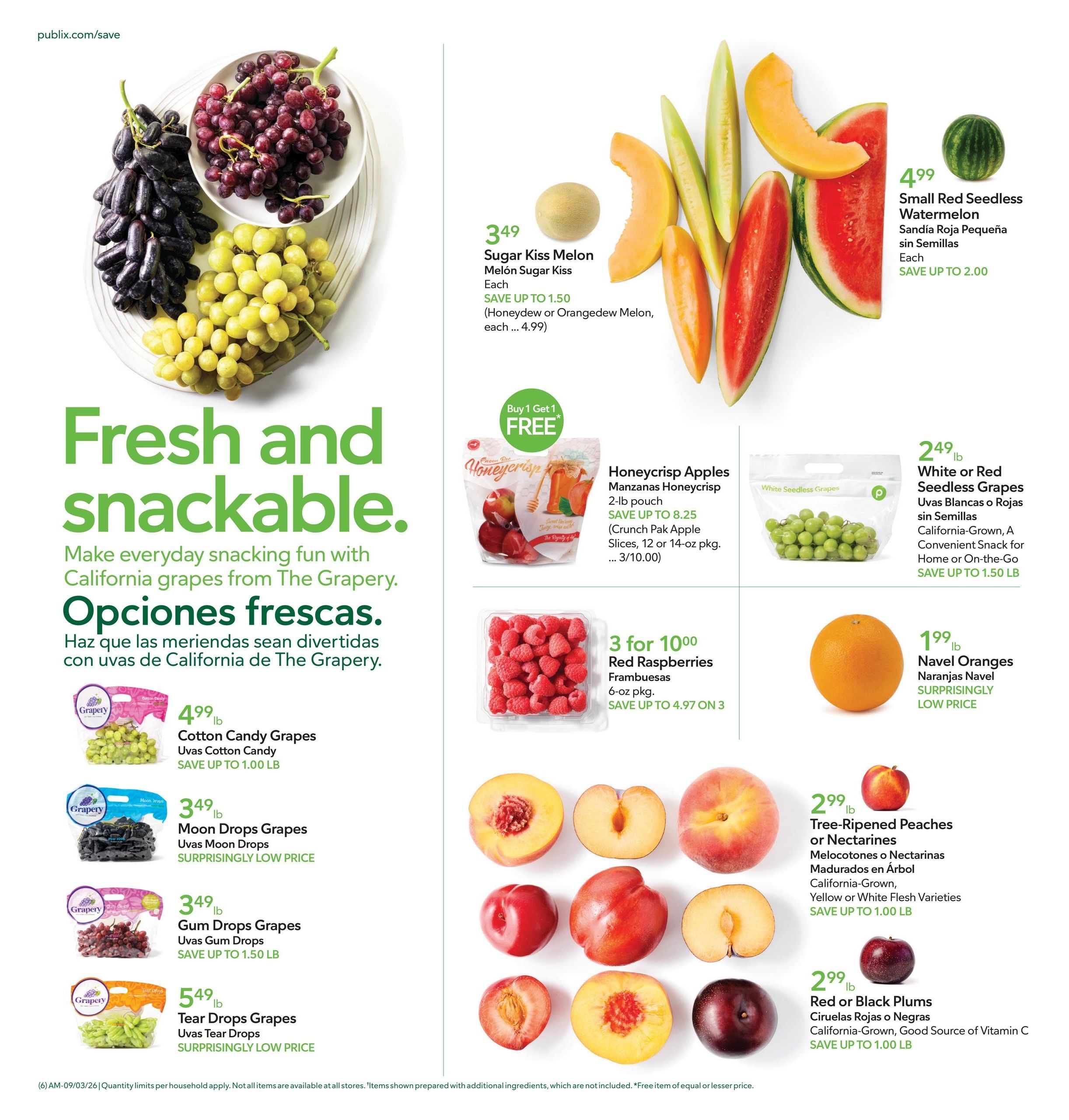 Publix (Atlanta Area, GA) Anuncio Semanal Español Weekly Ad September 2 - 8, 2026