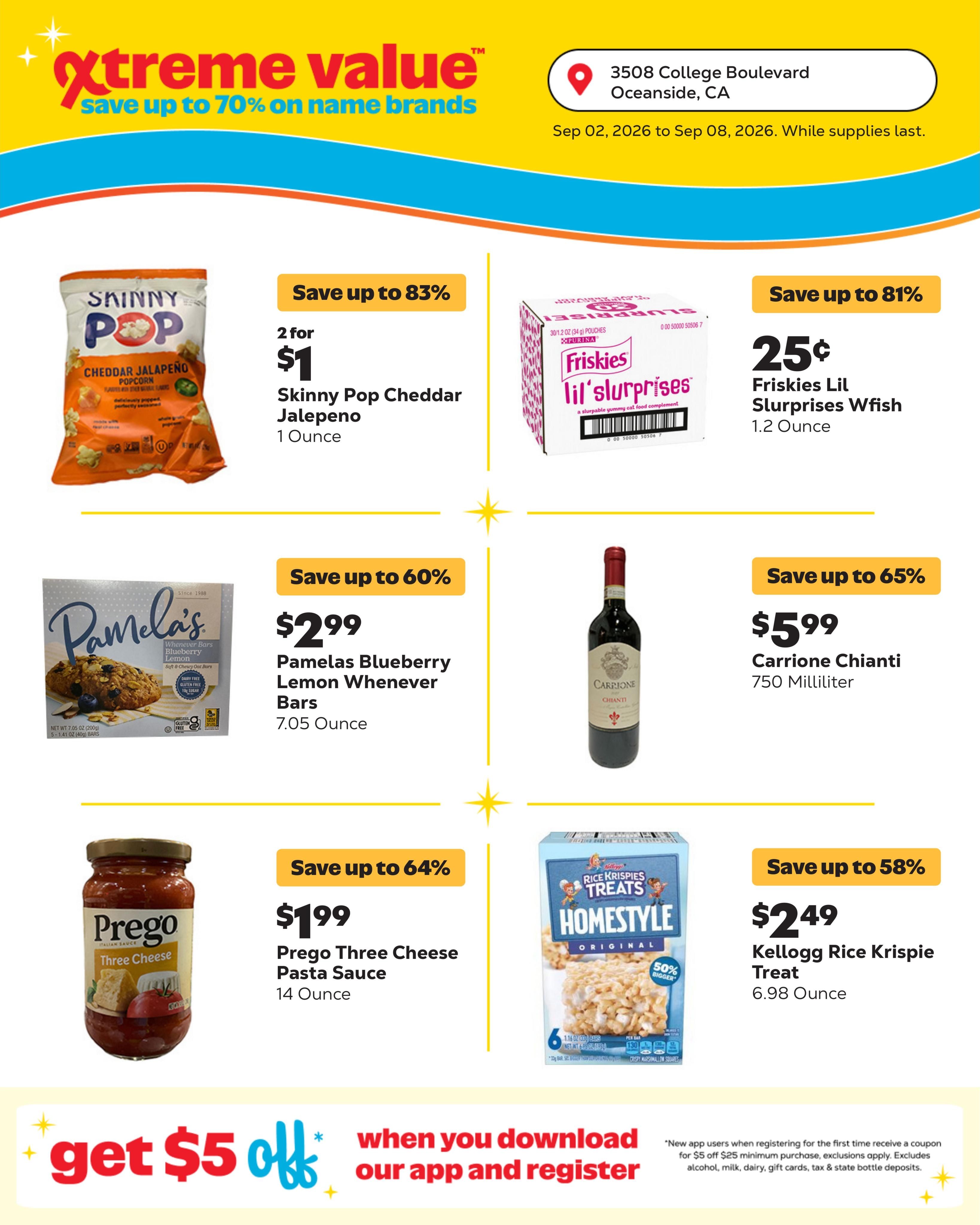 Grocery Outlet (Carlsbad Area, CA) Weekly Ad September 2 - 8, 2026