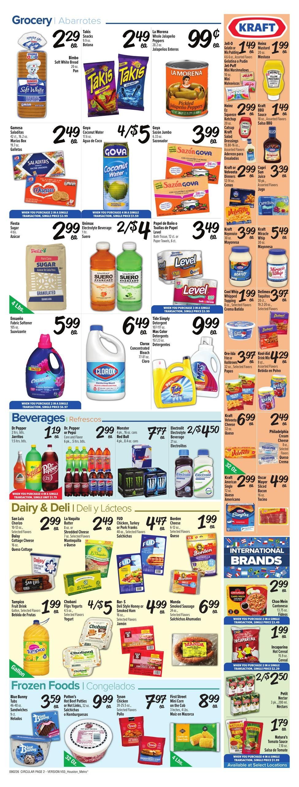 Fiesta Mart (Channelview Area, TX) Weekly Ad September 2 - 8, 2026