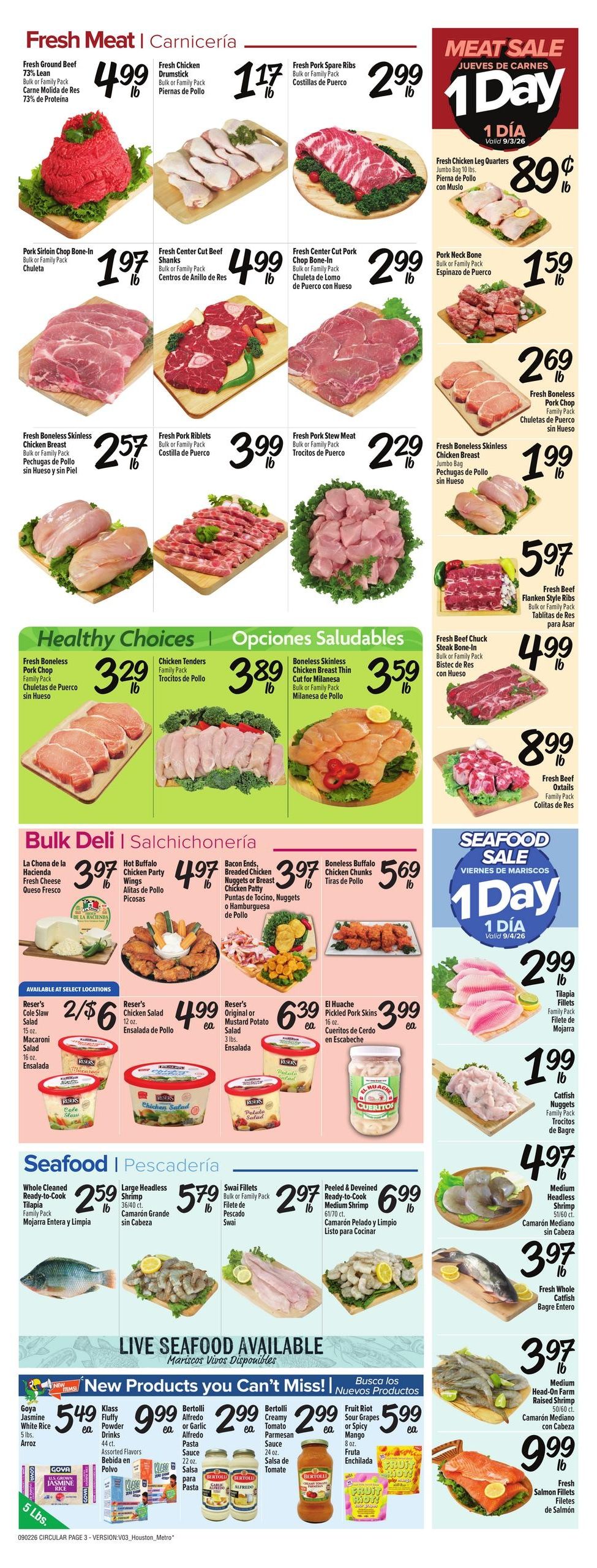 Fiesta Mart (Channelview Area, TX) Weekly Ad September 2 - 8, 2026