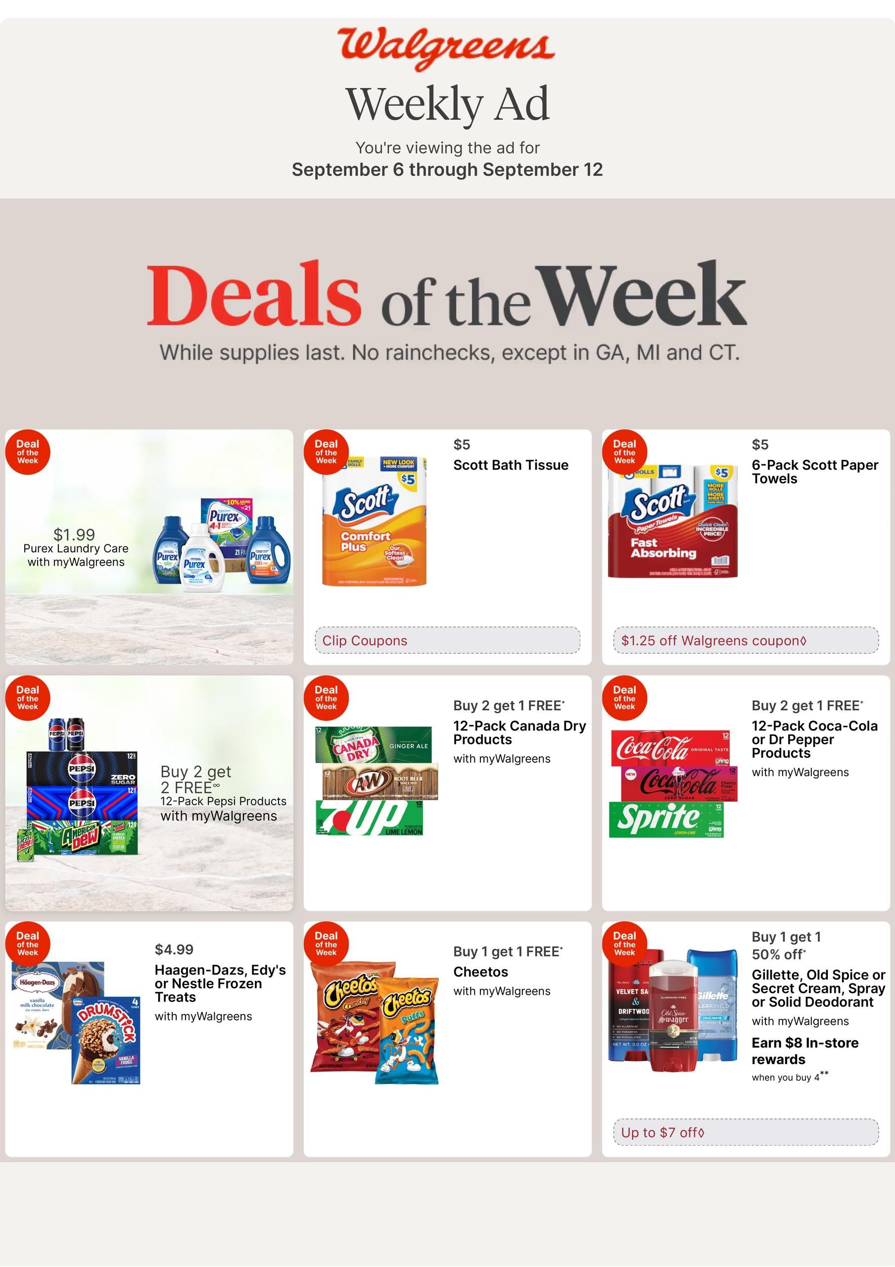 Walgreens (Albany Area, NY) Weekly Ad September 6 - 12, 2026