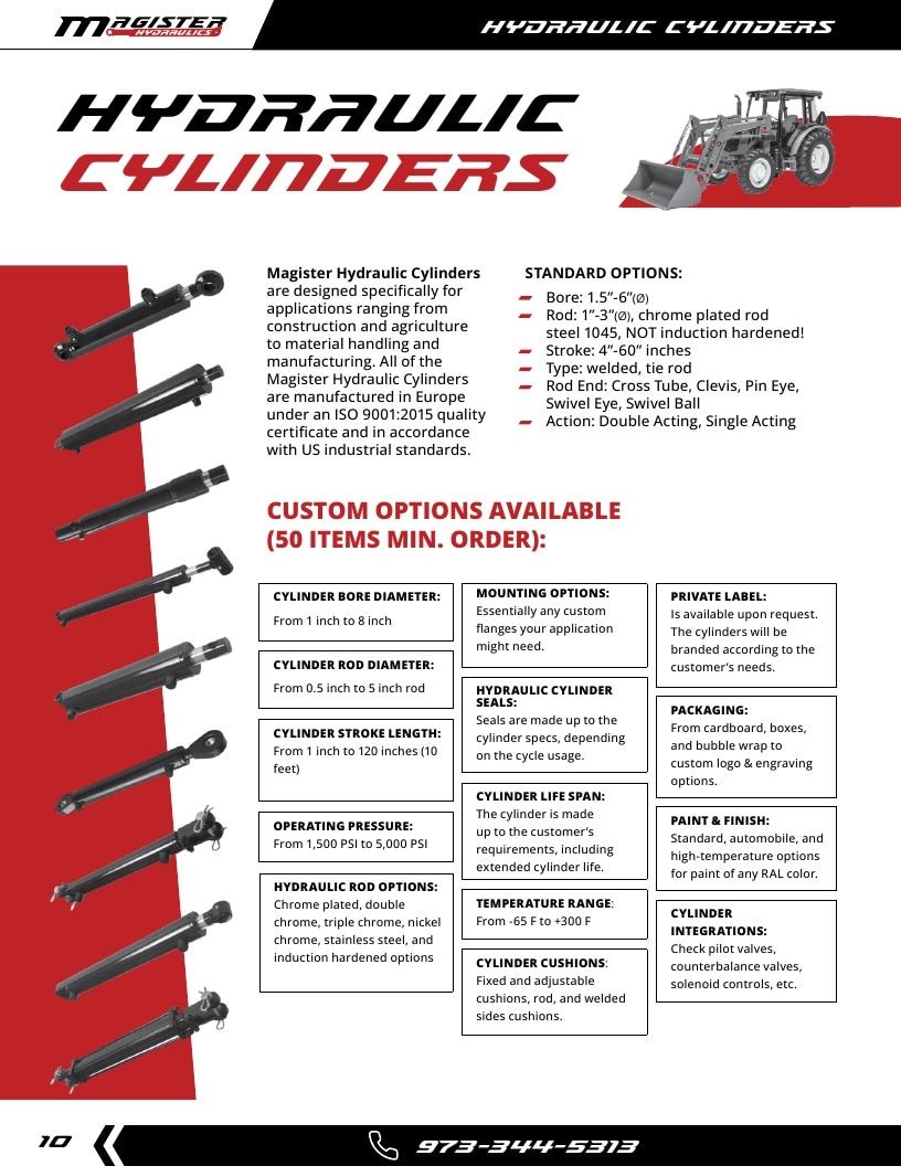 Magister Hydraulics Hydraulic Cylinders Catalog Weekly Ad January 1 - December 31, 2026