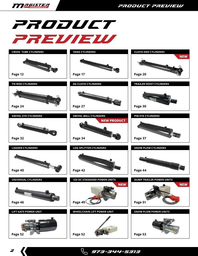 Magister Hydraulics Hydraulic Cylinders Catalog Weekly Ad January 1 - December 31, 2026