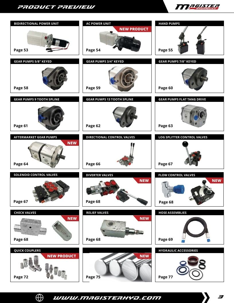 Magister Hydraulics Hydraulic Cylinders Catalog Weekly Ad January 1 - December 31, 2026